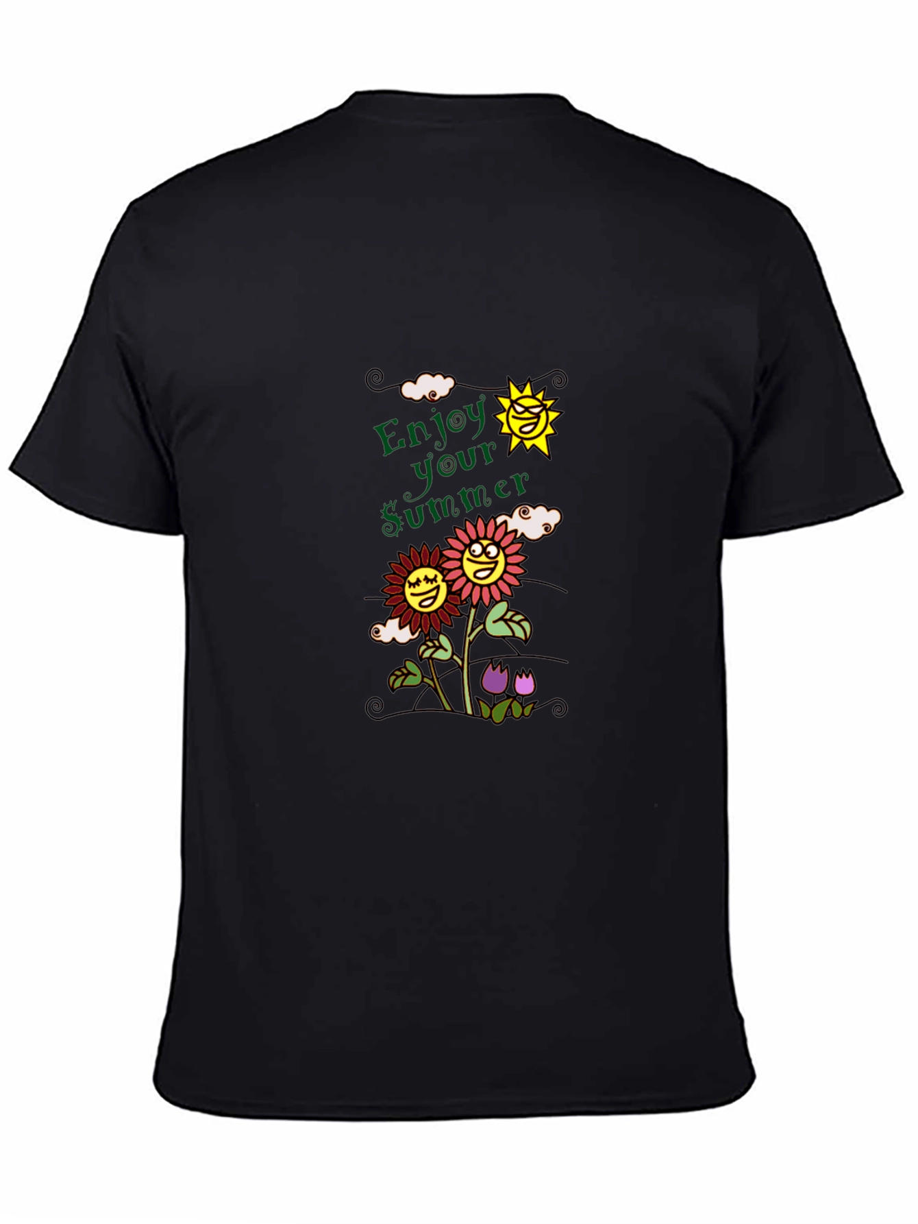 Enjoy Your Summer Graphic Tee - Black