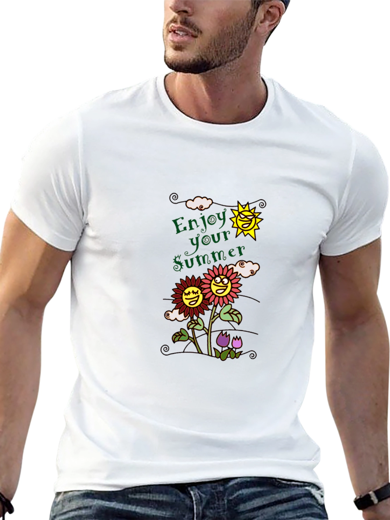 Enjoy Your Summer Graphic Tee - Black