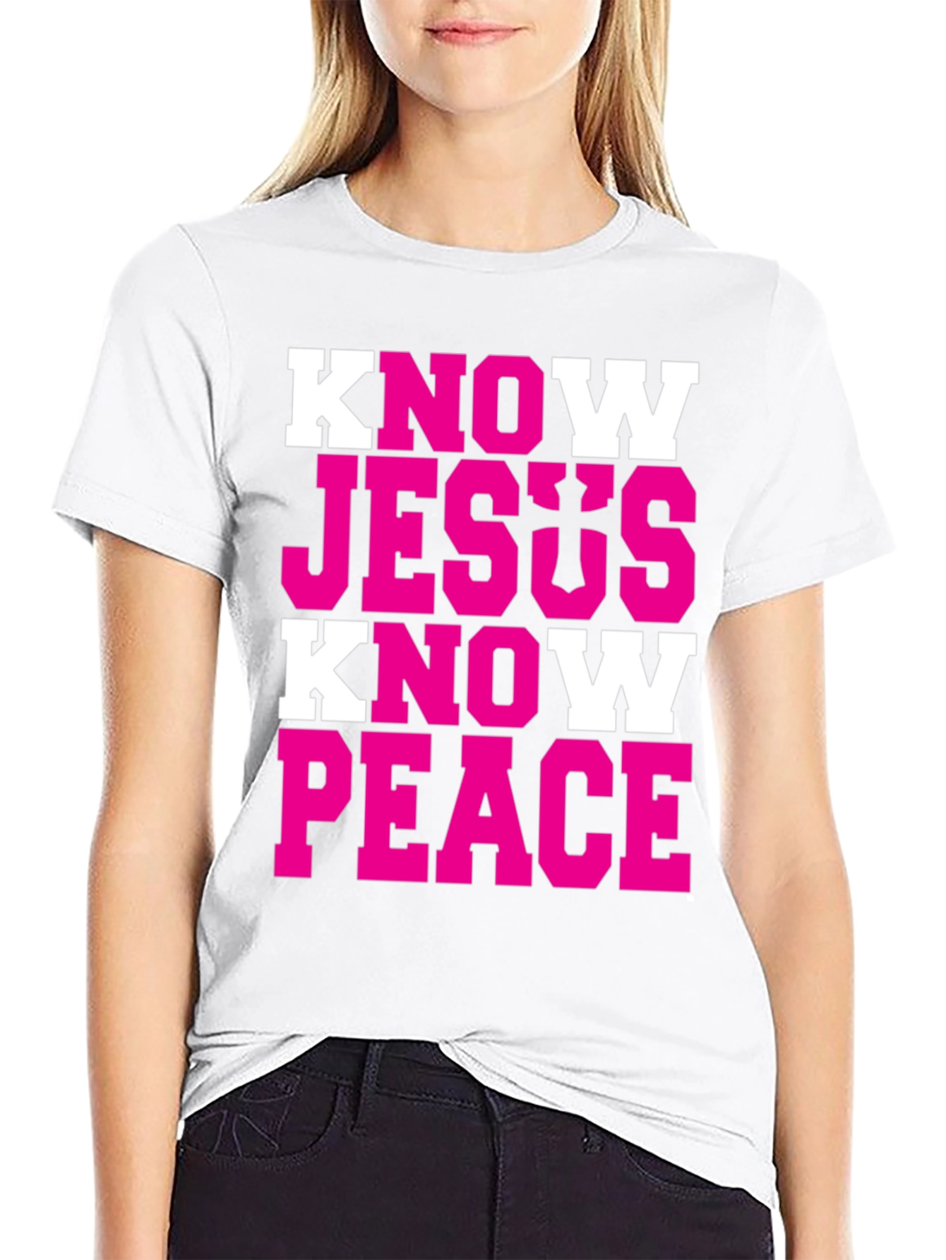 Know Jesus Know Peace Graphic T-Shirt