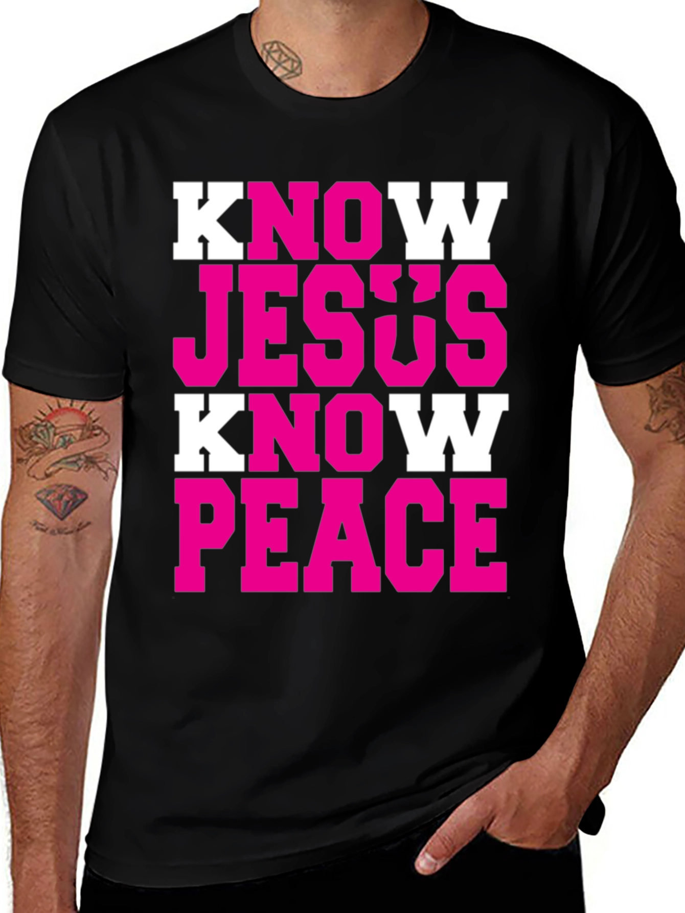 Know Jesus Know Peace Graphic T-Shirt