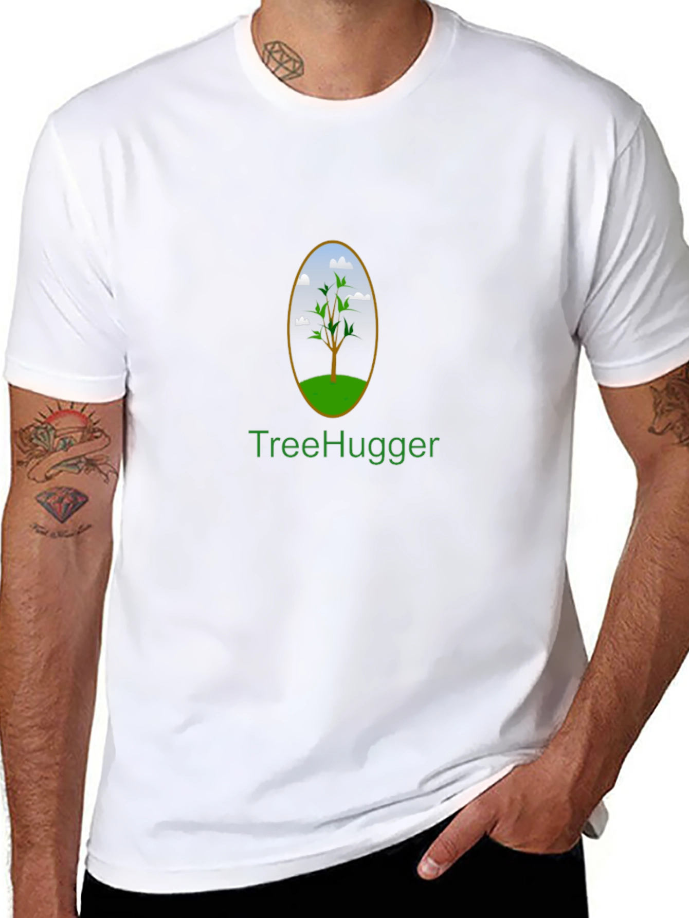 Eco-Friendly TreeHugger Graphic T-Shirt