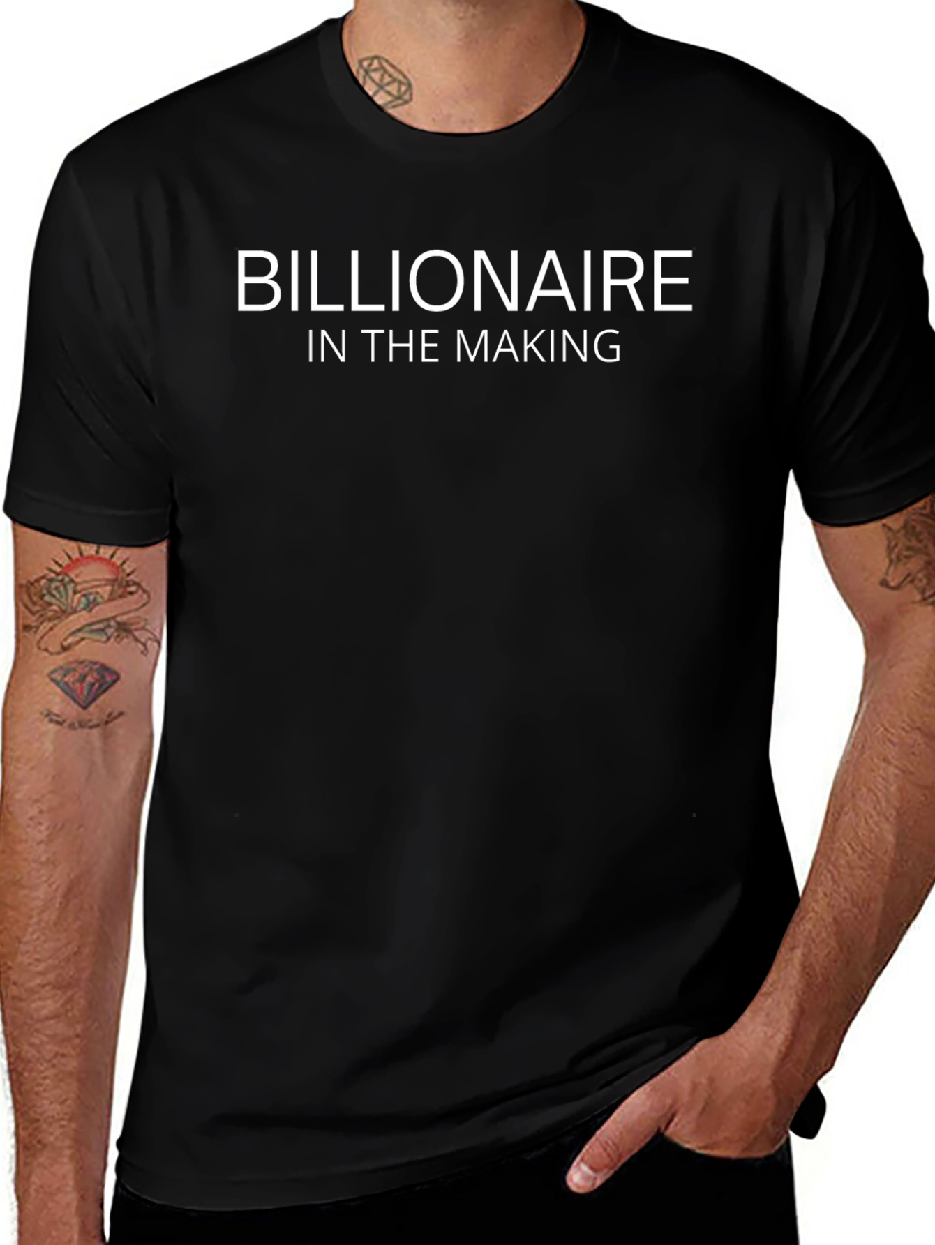 Billionaire in the Making Black T-Shirt