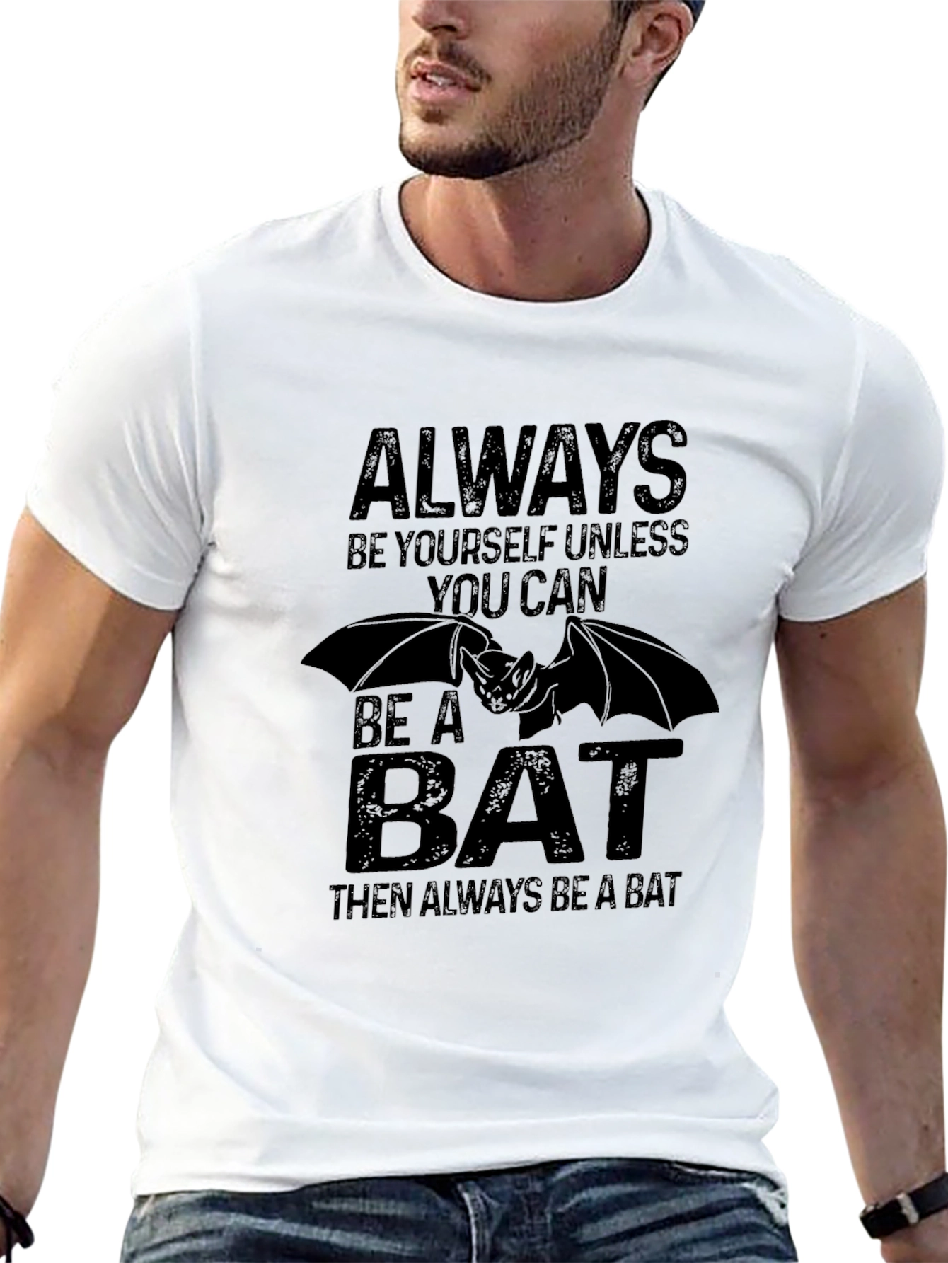 Always Be a Bat Black Graphic Tee