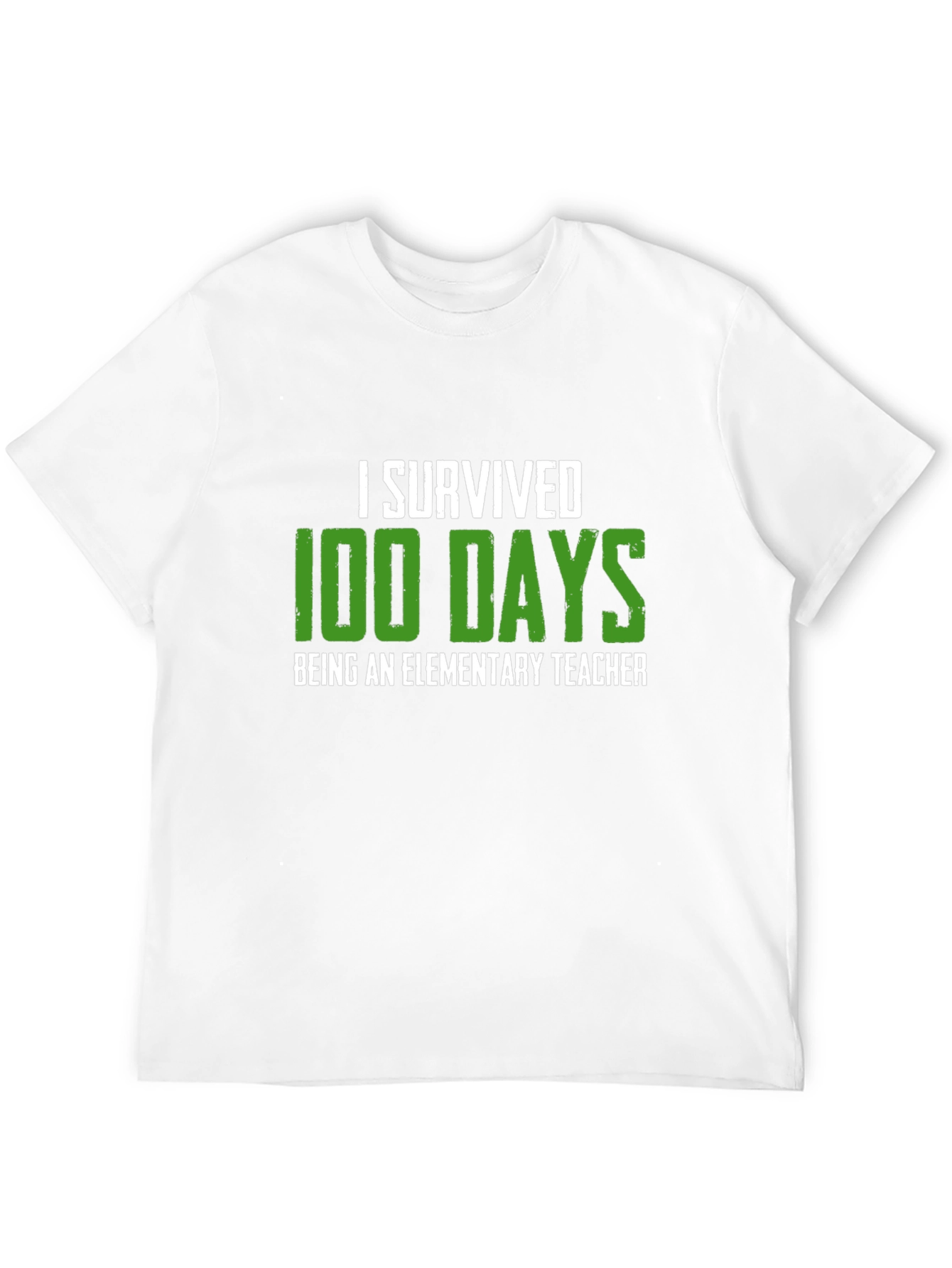 I Survived 100 Days Elementary Teacher Graphic Tee