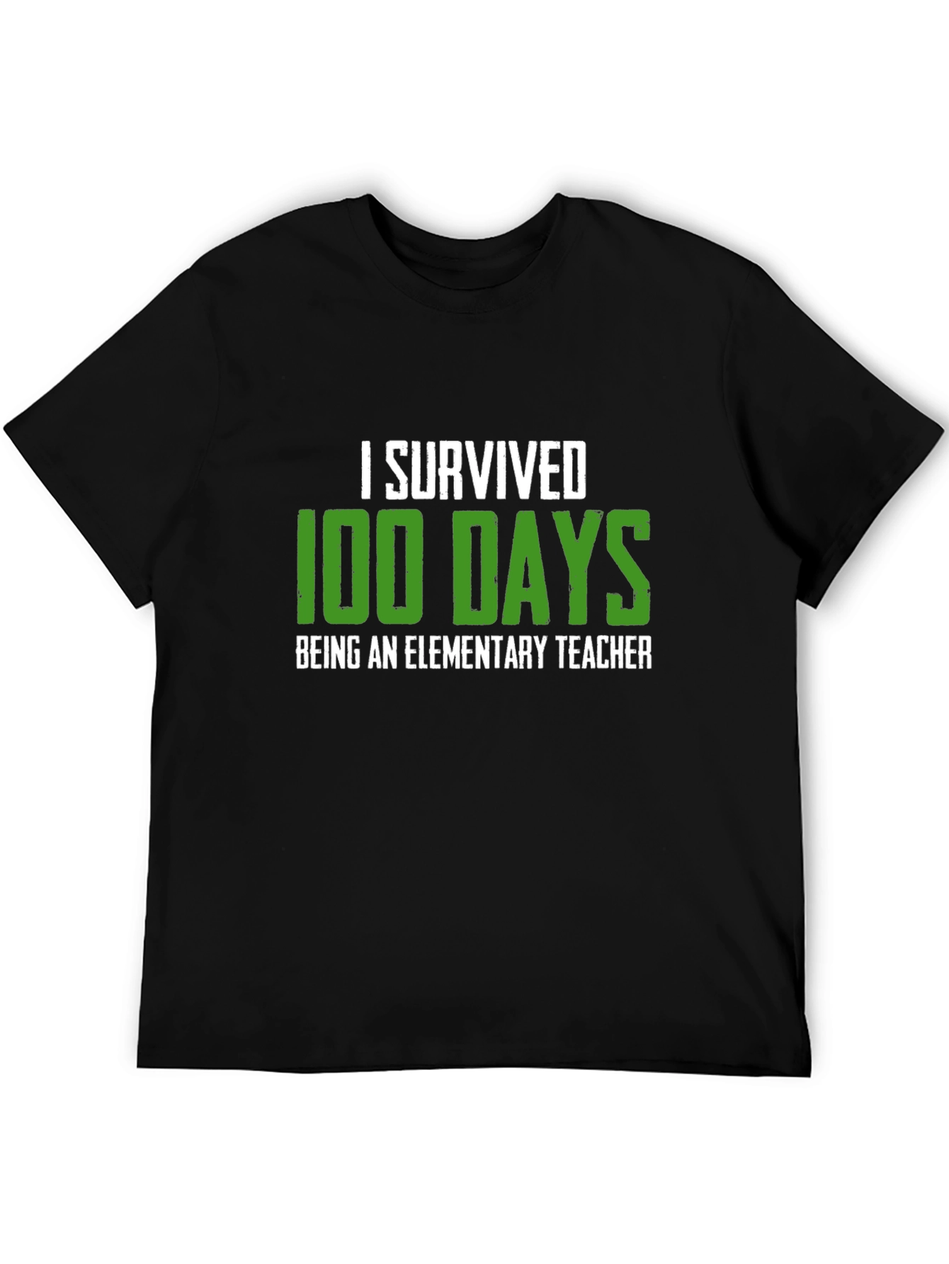 I Survived 100 Days Elementary Teacher Graphic Tee
