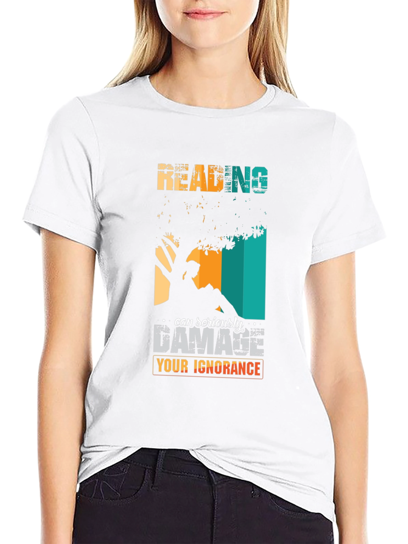 Reading Can Damage Ignorance Graphic Tee