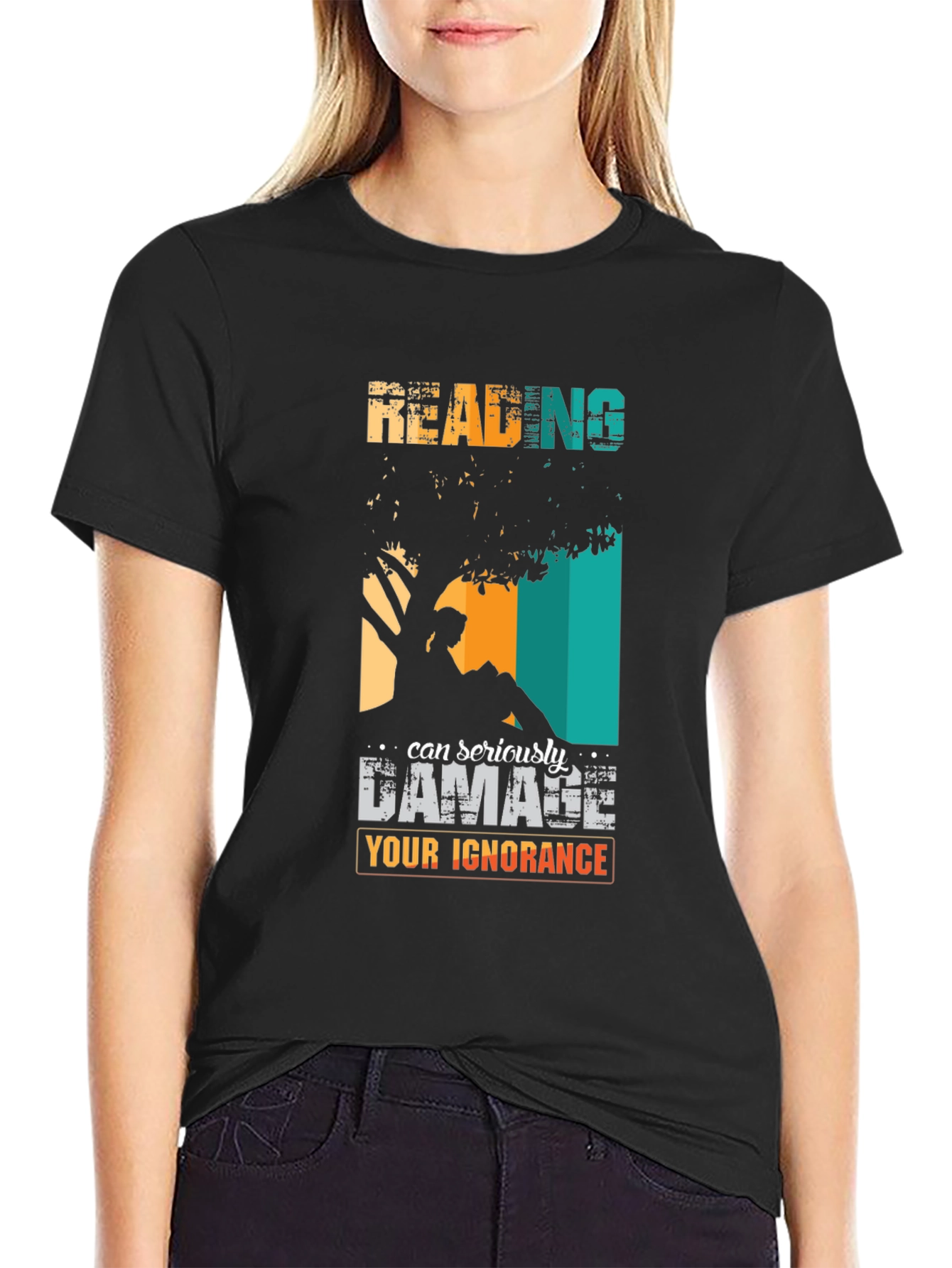Reading Can Damage Ignorance Graphic Tee