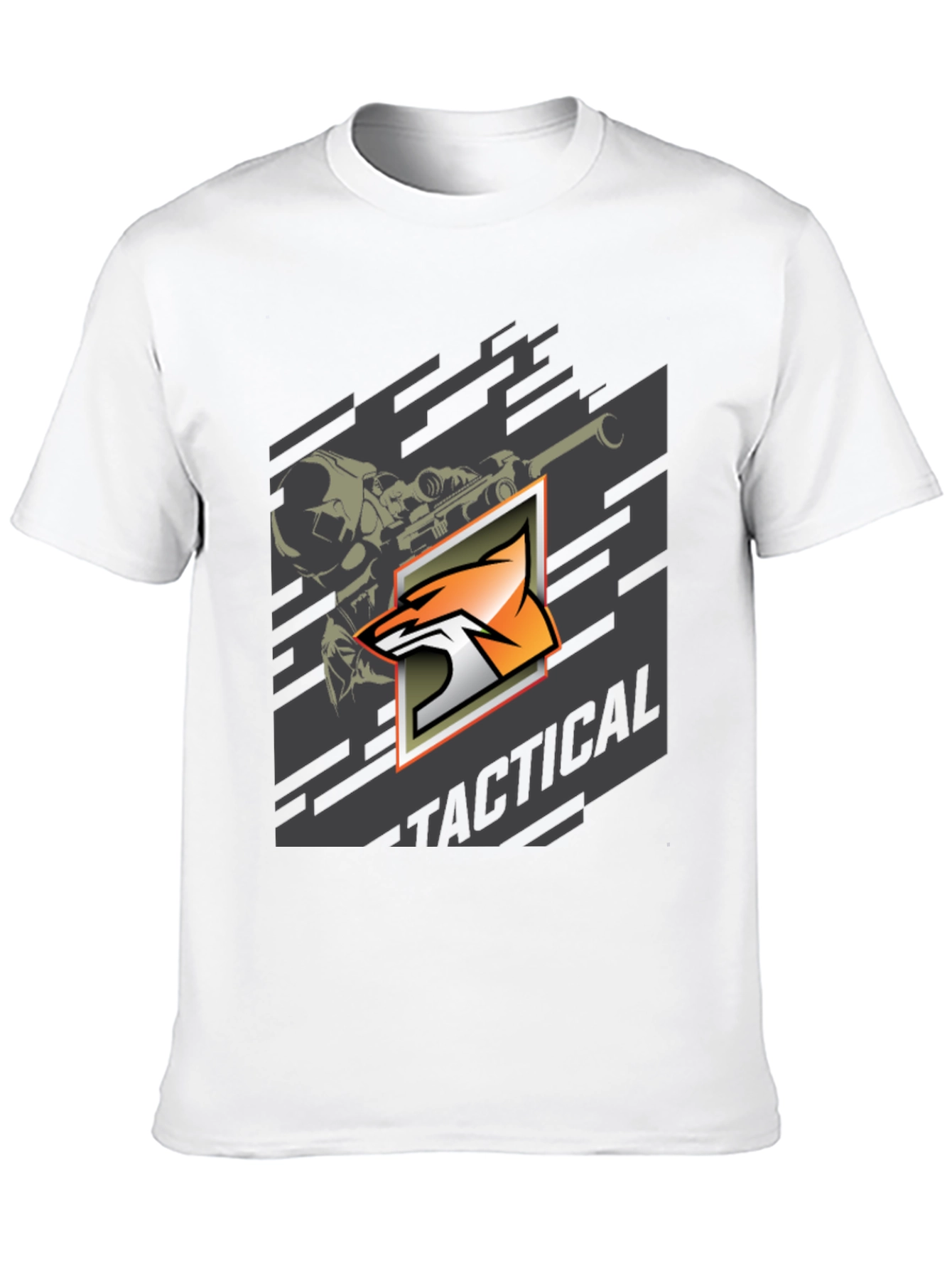 Tactical Fox Graphic Print T-Shirt