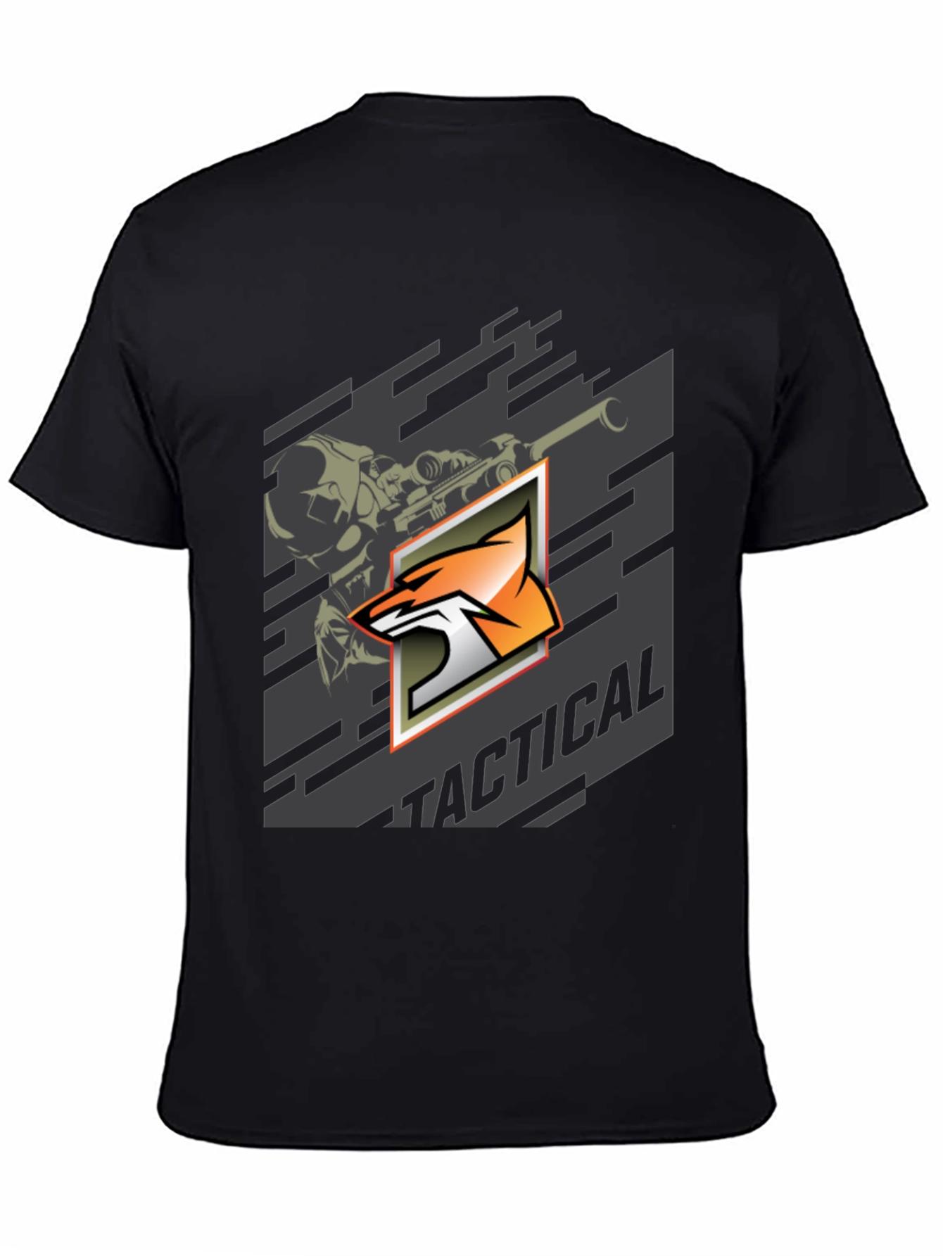 Tactical Fox Graphic Print T-Shirt