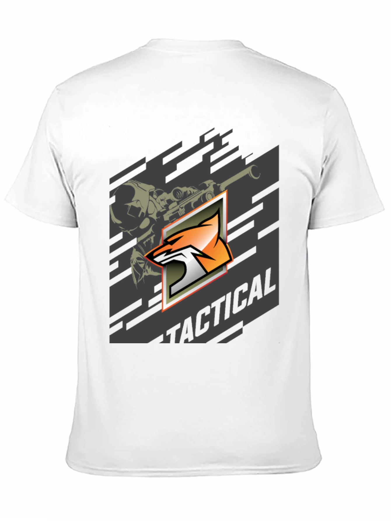 Tactical Fox Graphic Print T-Shirt
