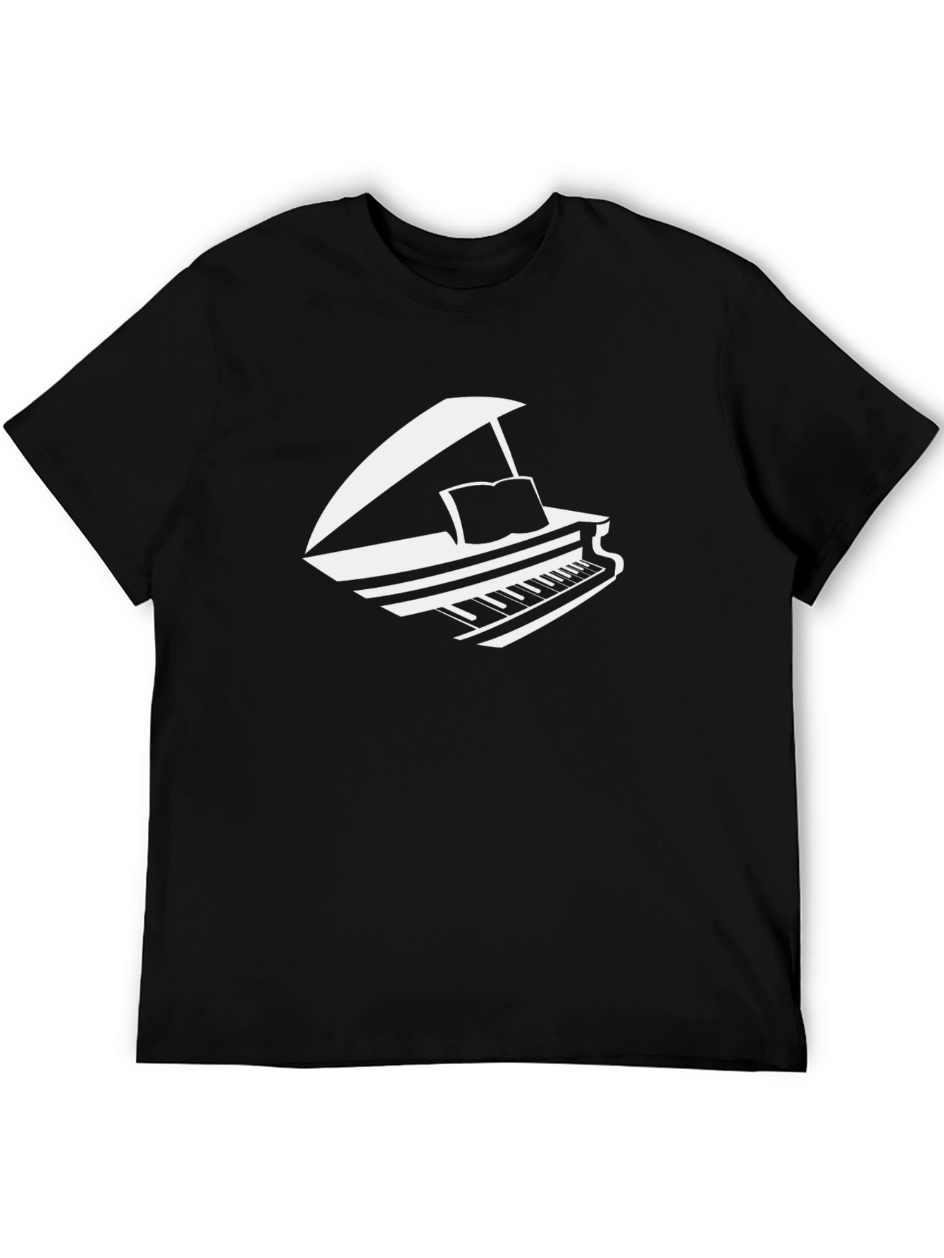 Grand Piano Graphic Tee - Music Lover T-Shirt