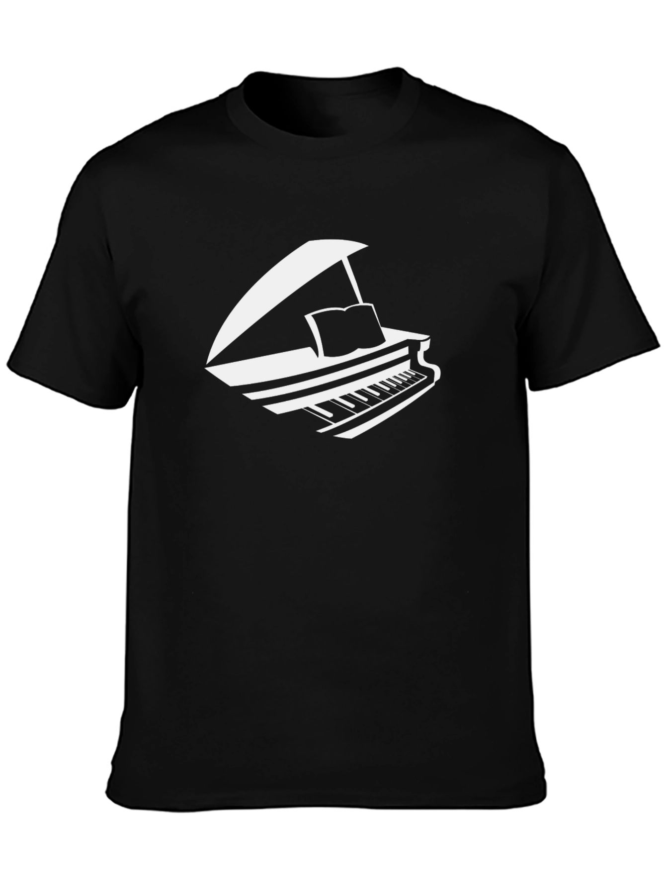 Grand Piano Graphic Tee - Music Lover T-Shirt