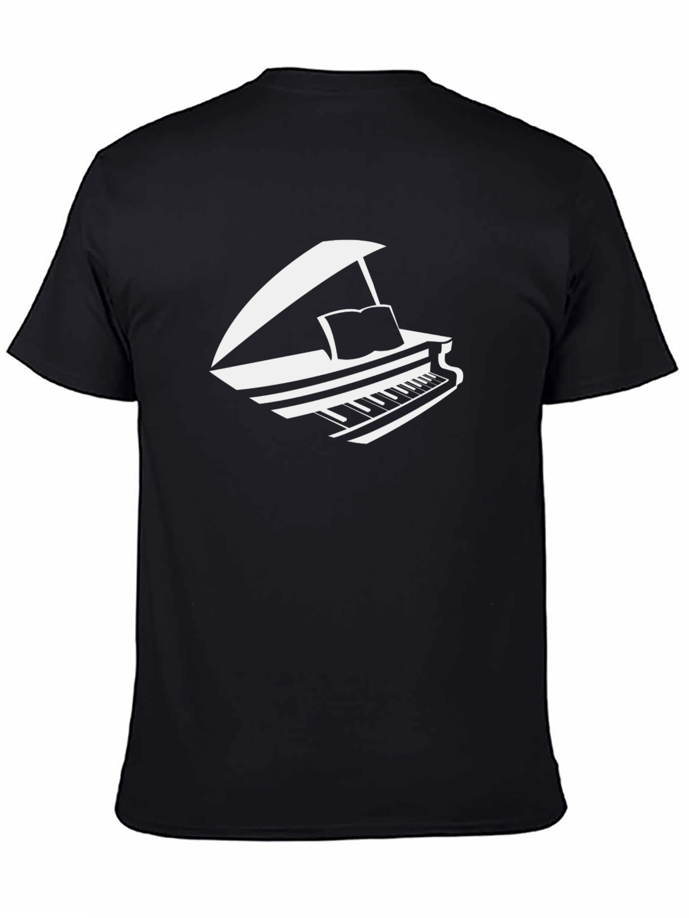 Grand Piano Graphic Tee - Music Lover T-Shirt
