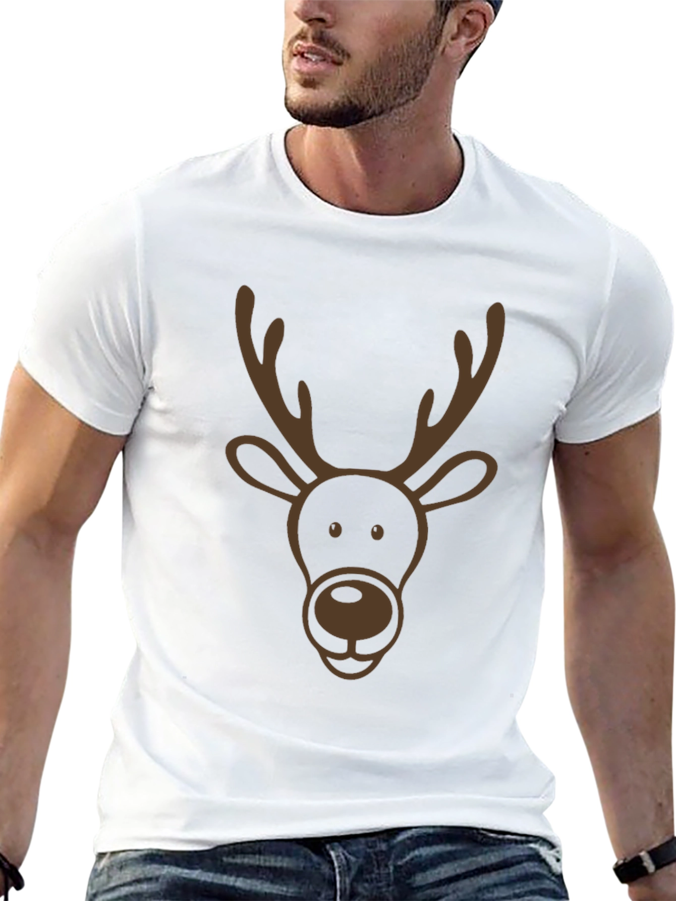 Reindeer Graphic Tee - Holiday Style