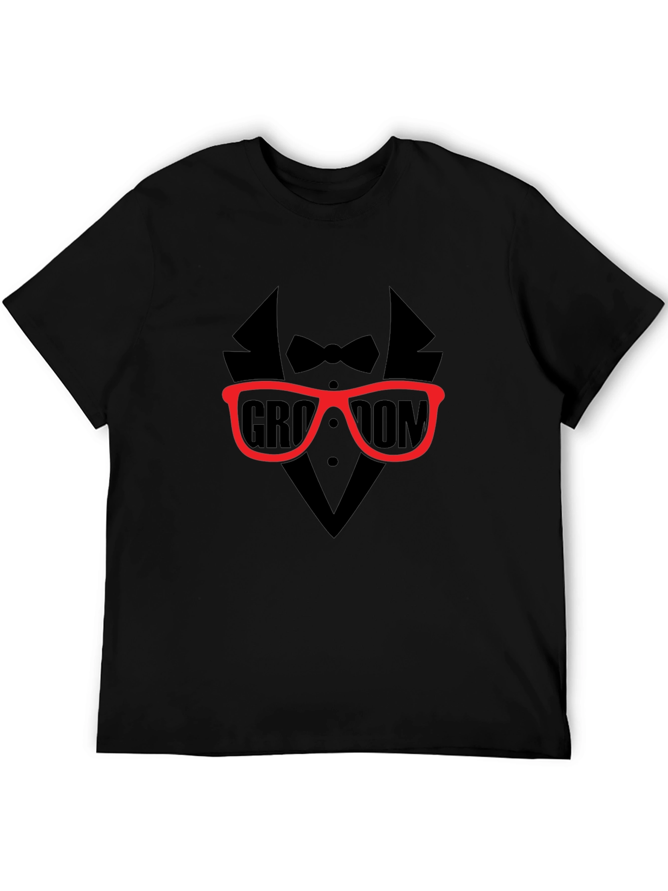 Groom Tuxedo Graphic Tee - Black