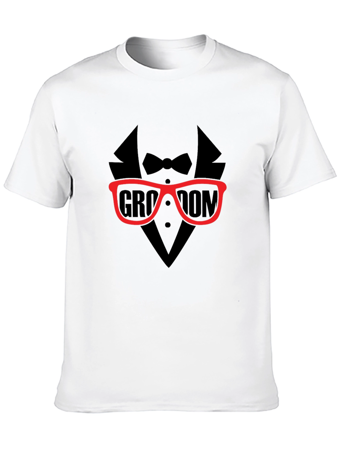 Groom Tuxedo Graphic Tee - Black
