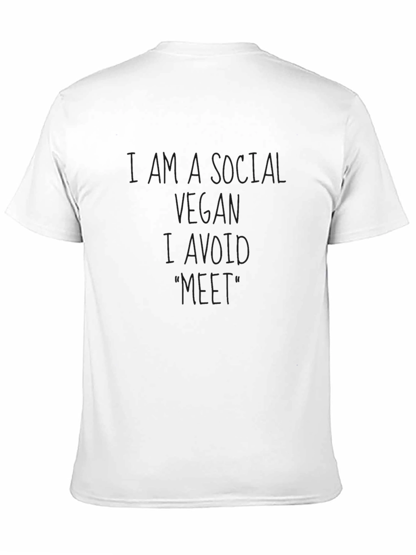 Social Vegan Black Graphic T-Shirt
