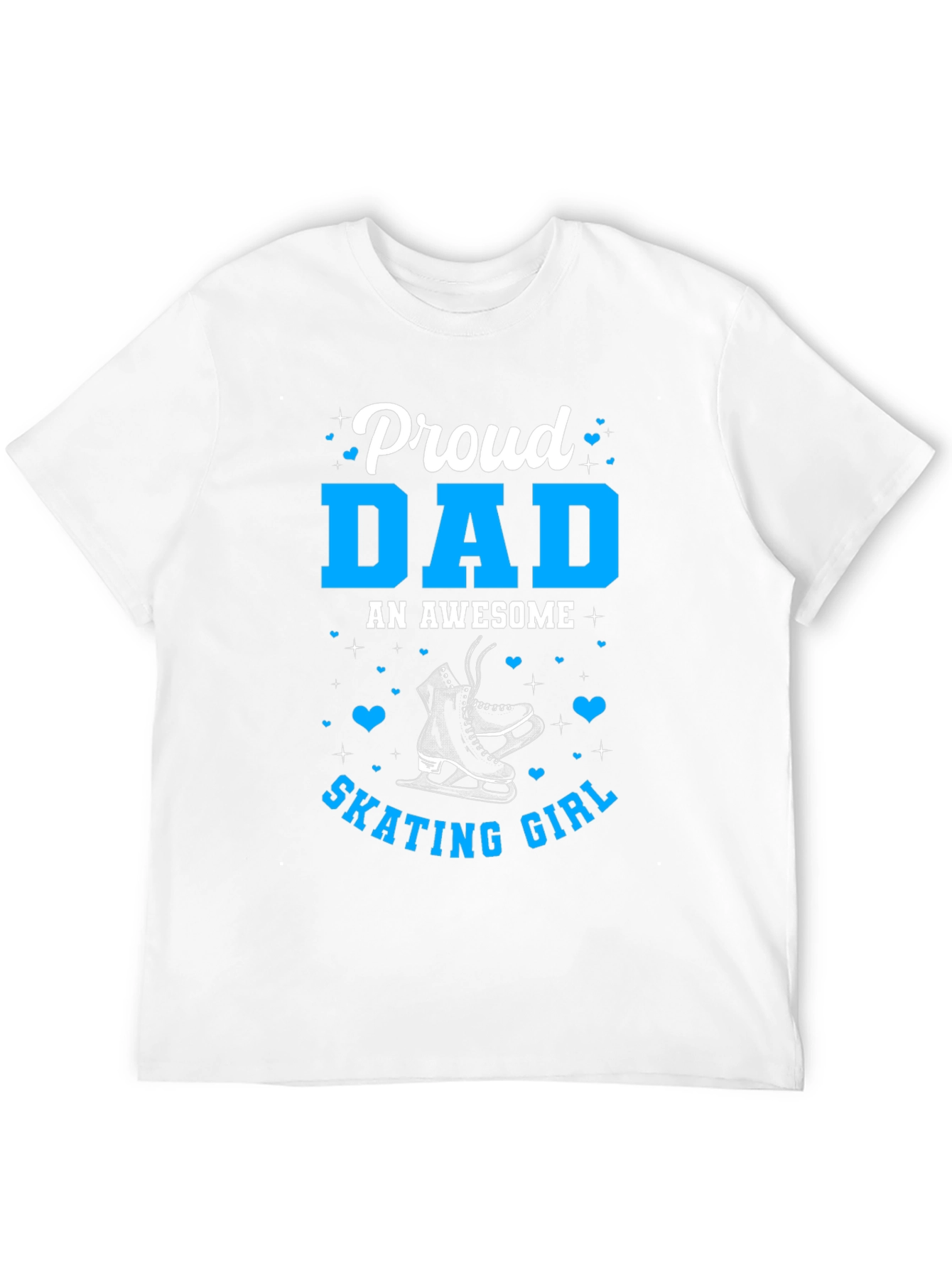 Proud Dad of Skating Girl Tee - Black