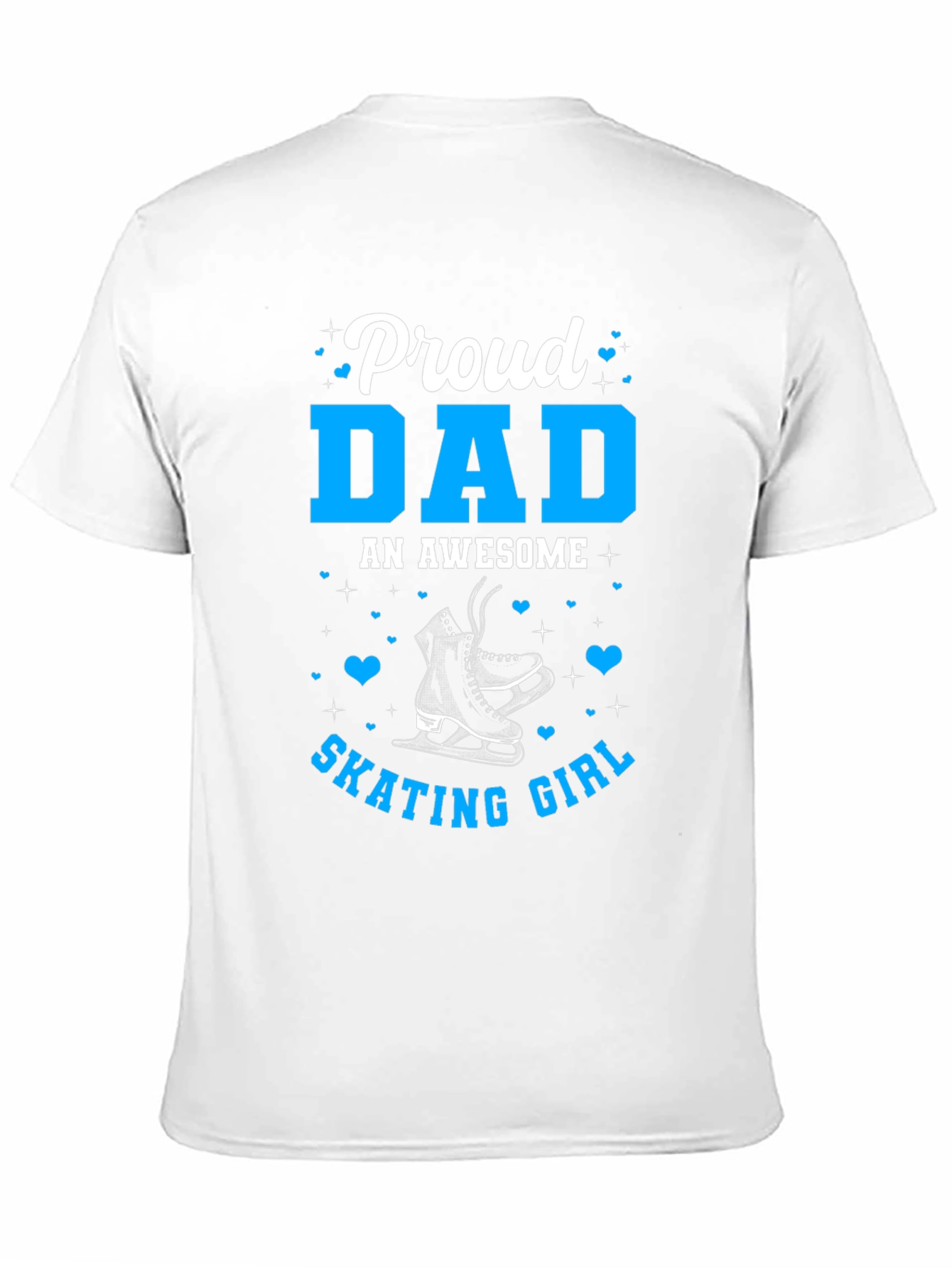Proud Dad of Skating Girl Tee - Black