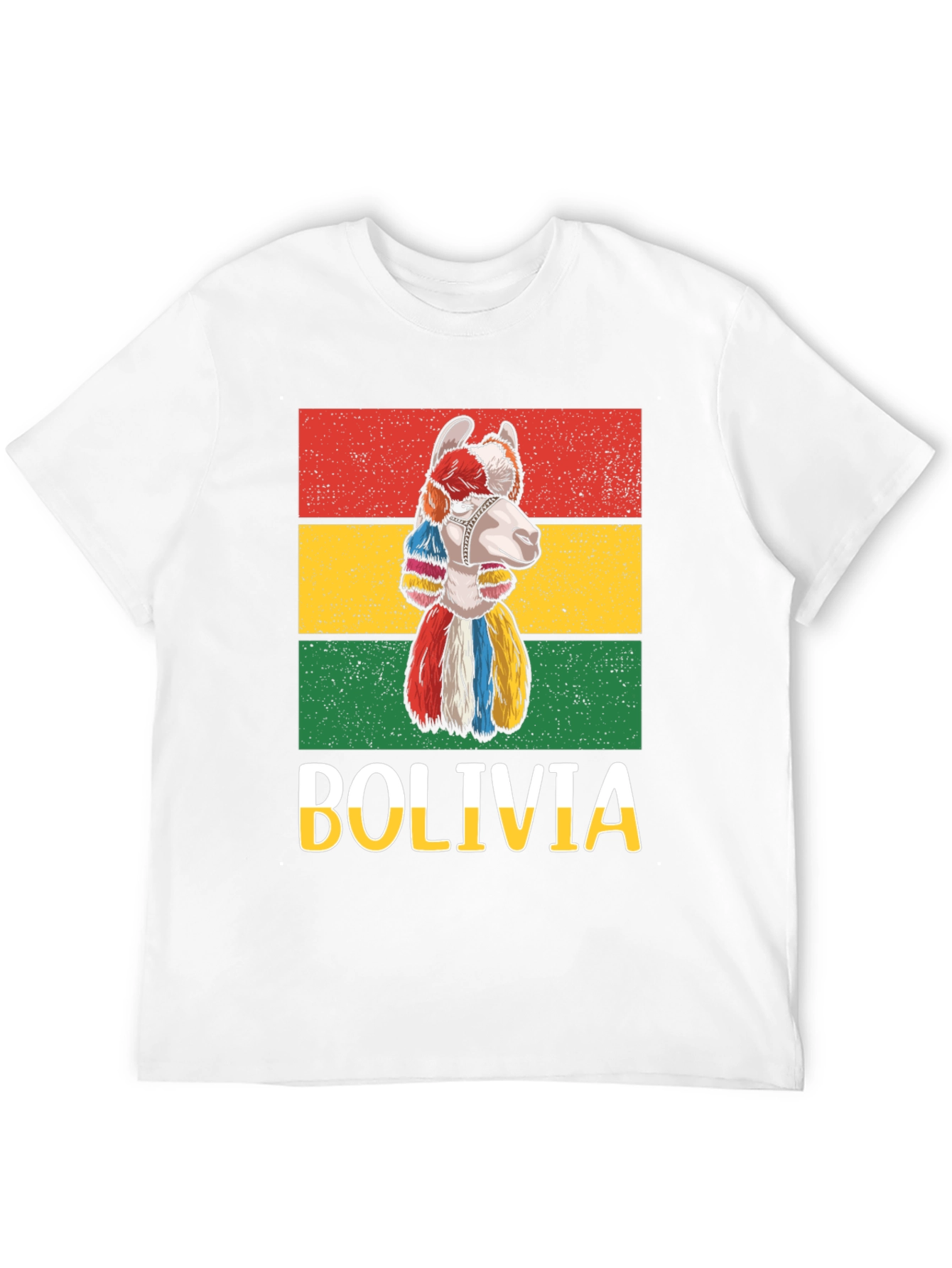 Bolivia Llama Graphic Tee - Unique Travel Shirt