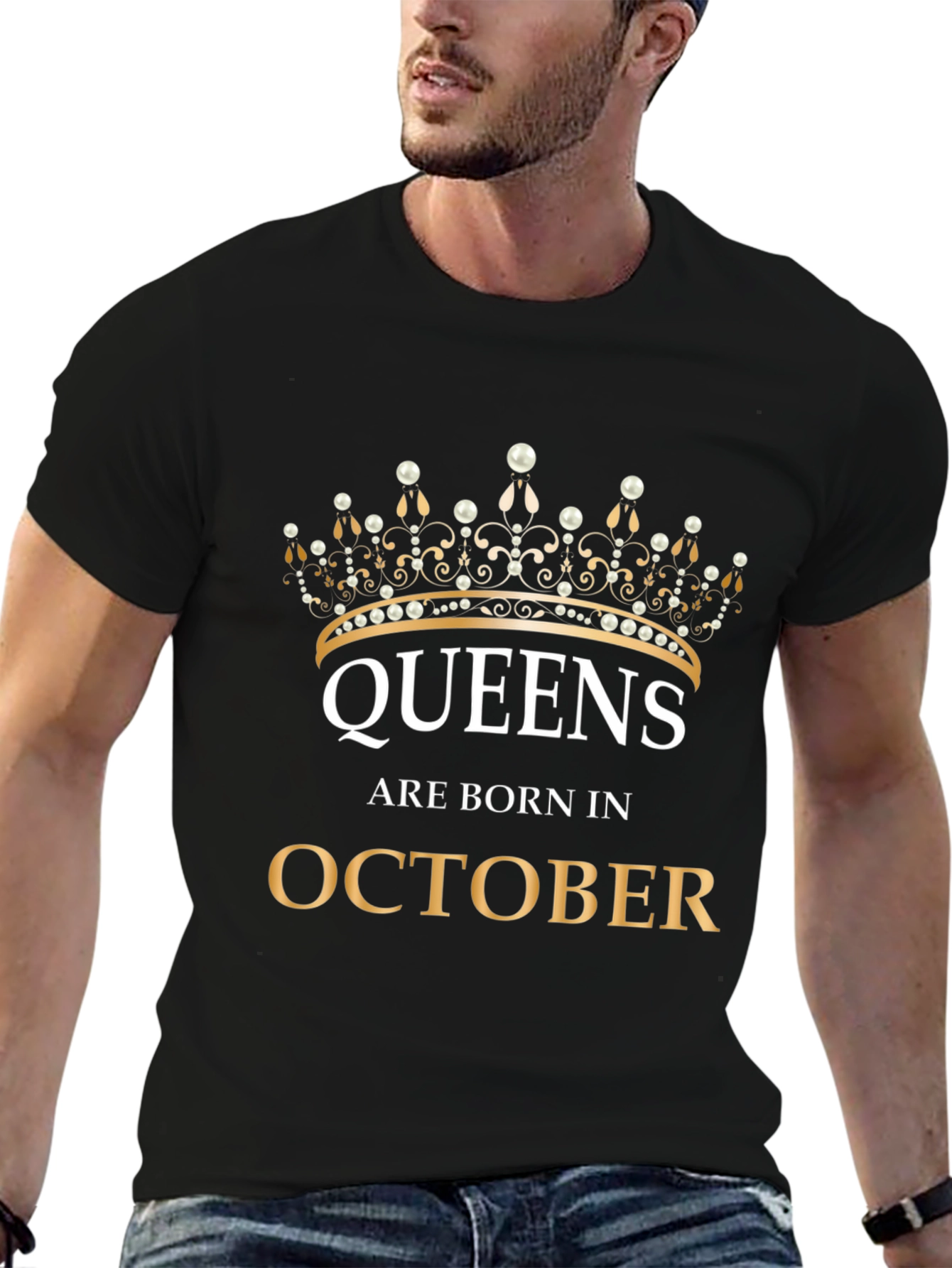 Queens Are Born In October T-Shirt