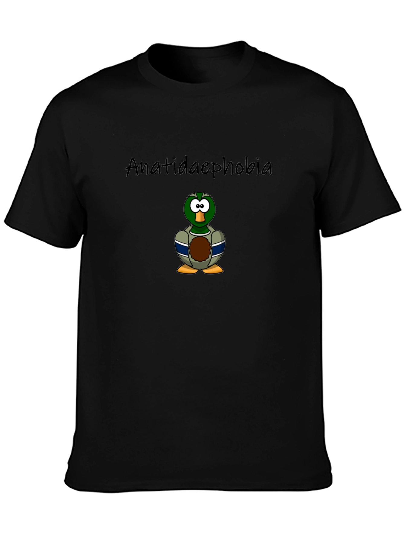 Anatidaephobia Duck Cartoon T-Shirt