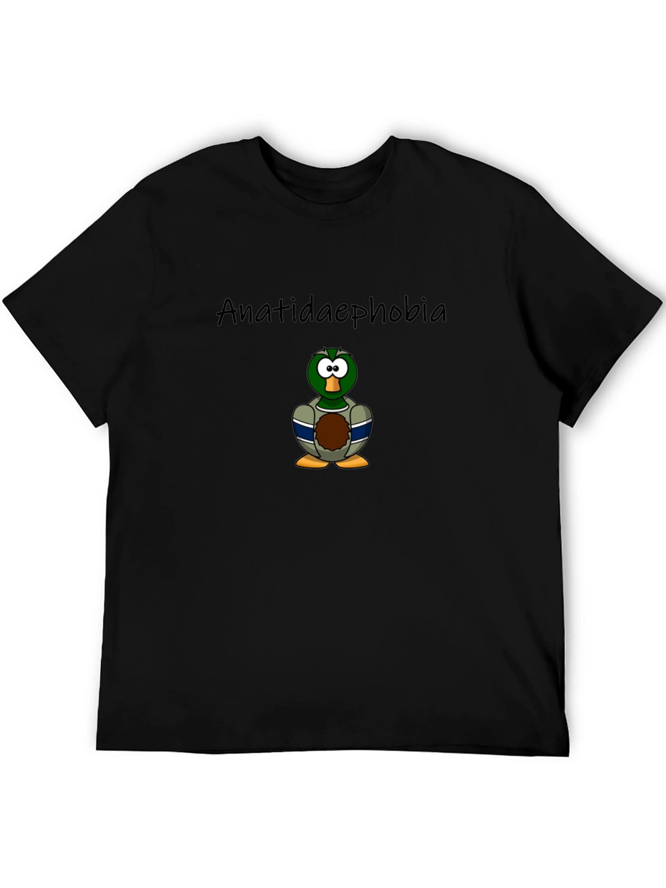 Anatidaephobia Duck Cartoon T-Shirt