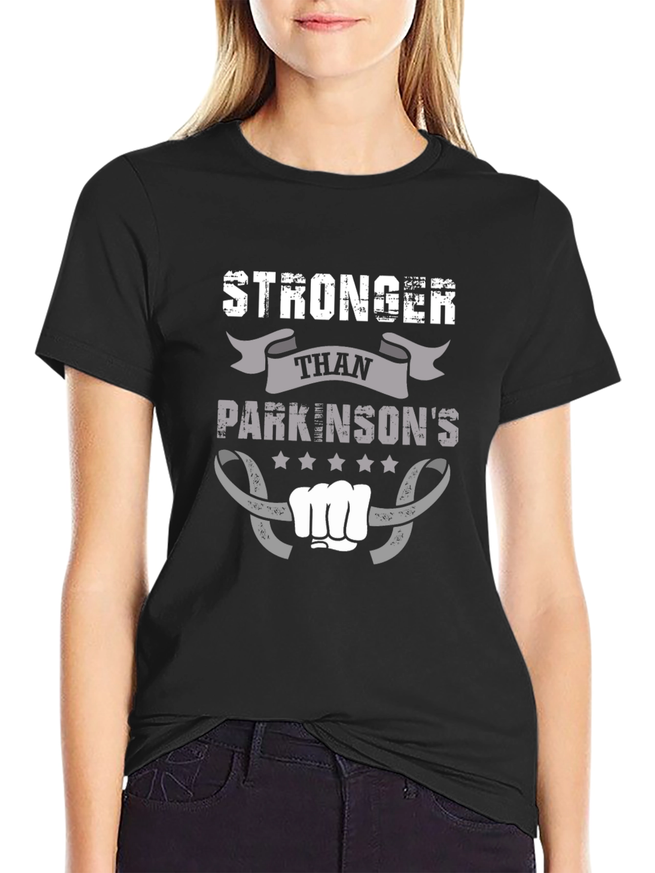 Stronger Than Parkinsons Awareness T-Shirt