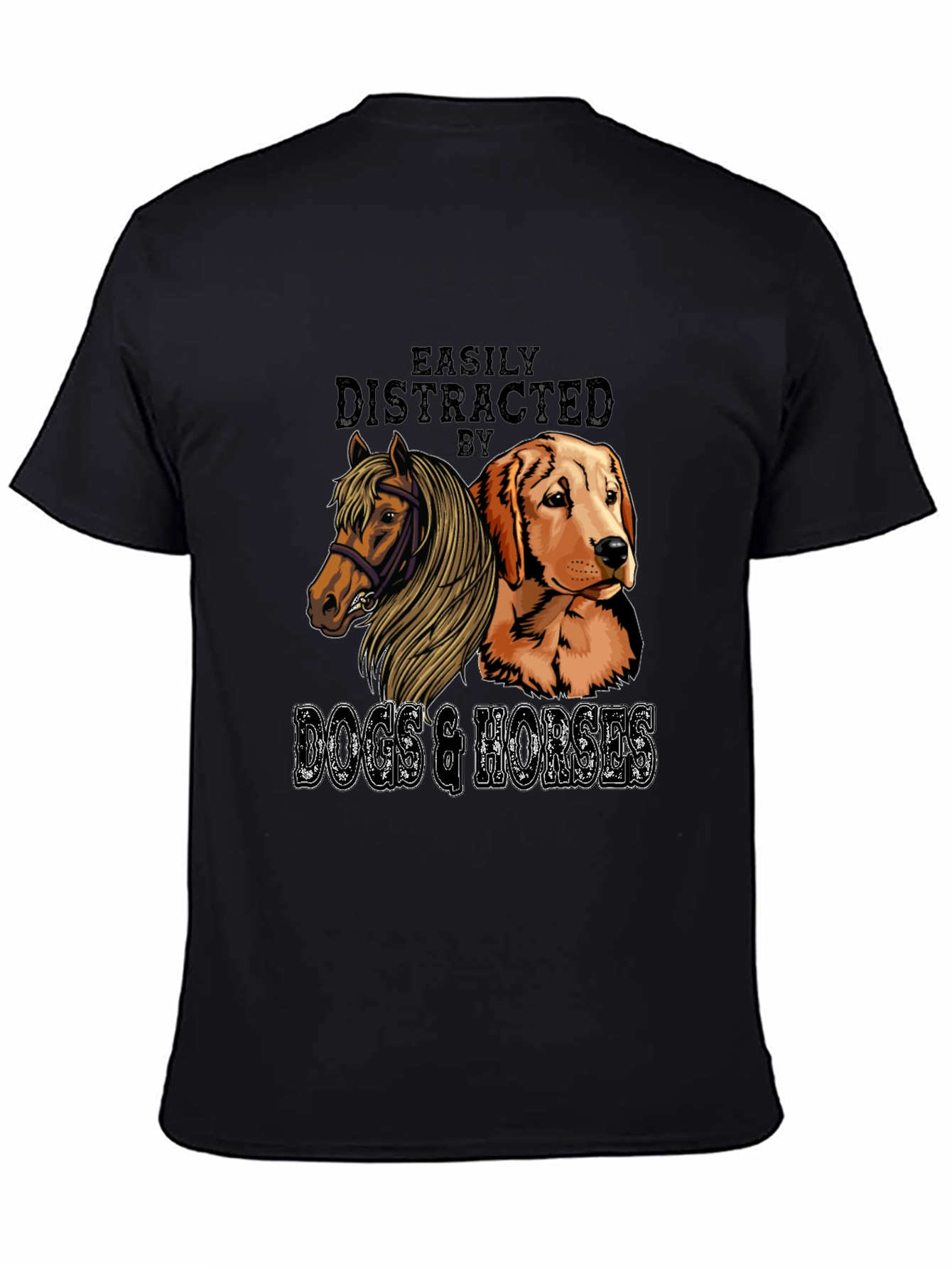 Easily Distracted by Dogs & Horses Tee