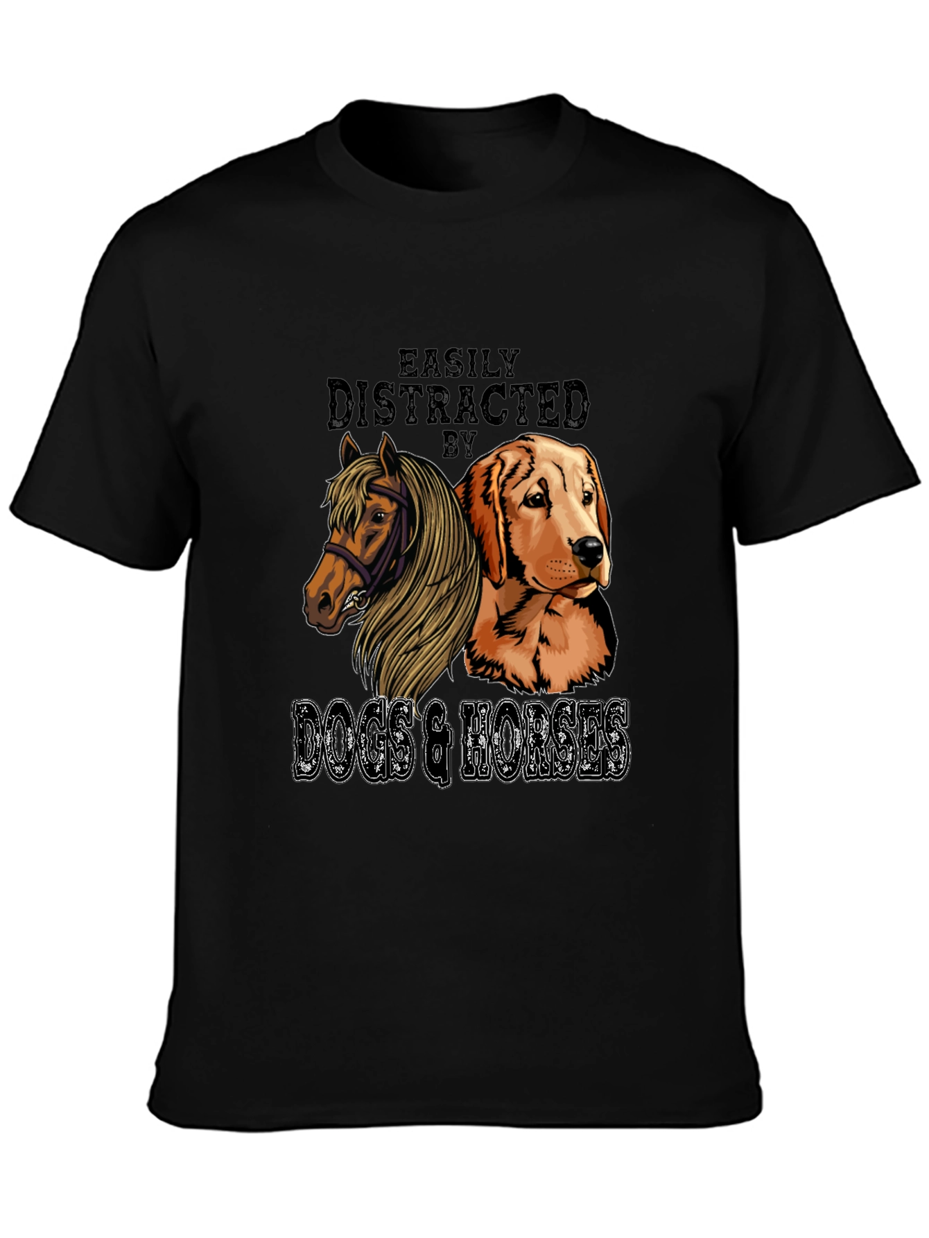 Easily Distracted by Dogs & Horses Tee