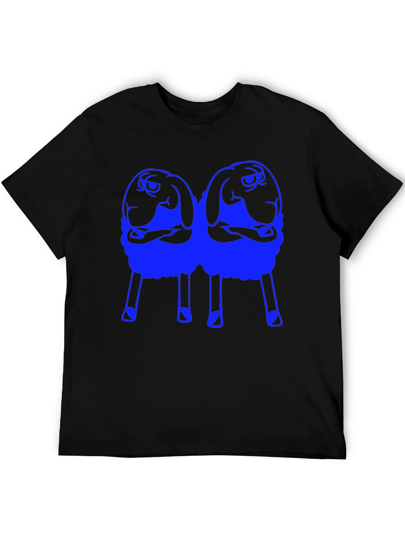 Two Sheep Black T-Shirt