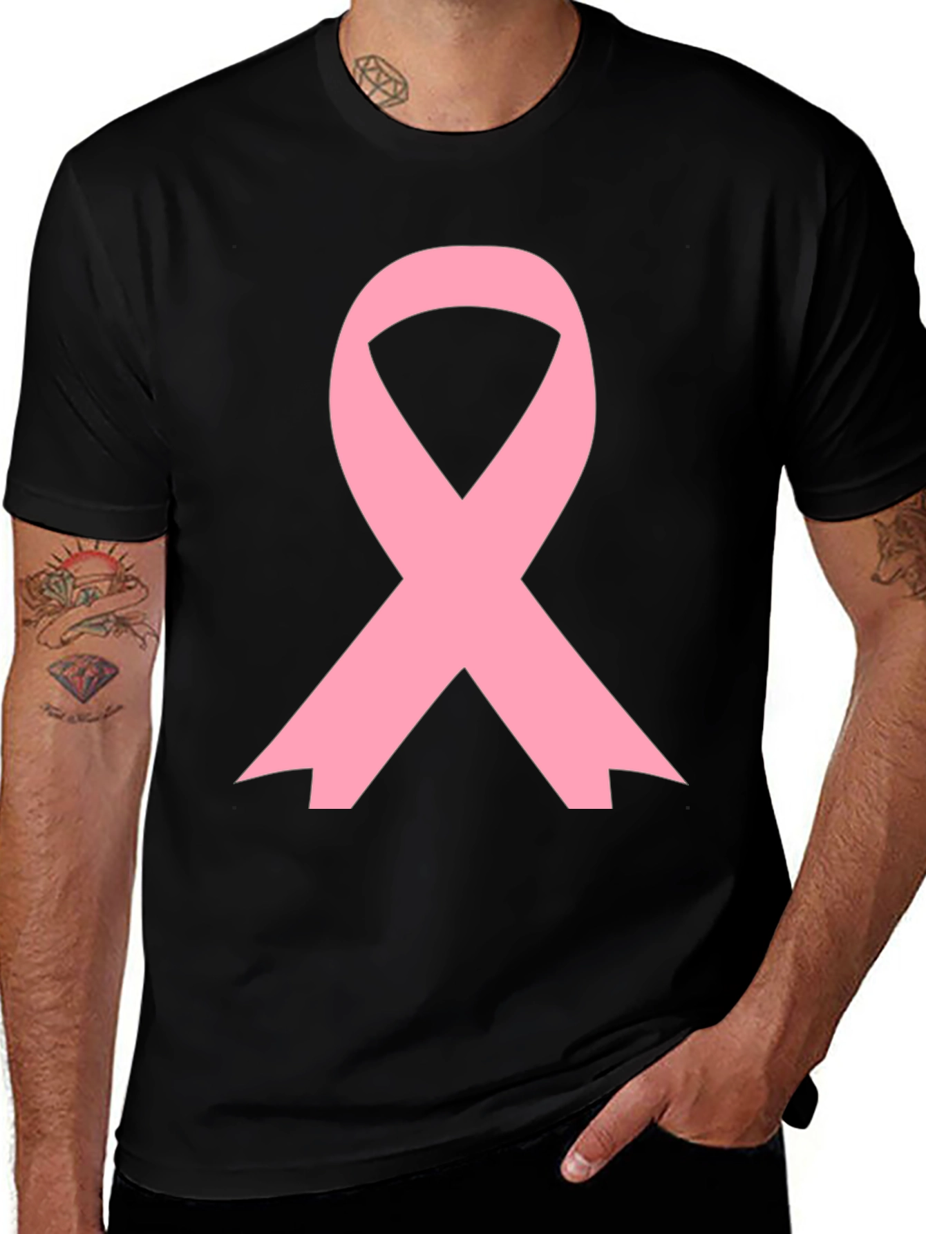 Pink Ribbon T-Shirt - Cancer Awareness