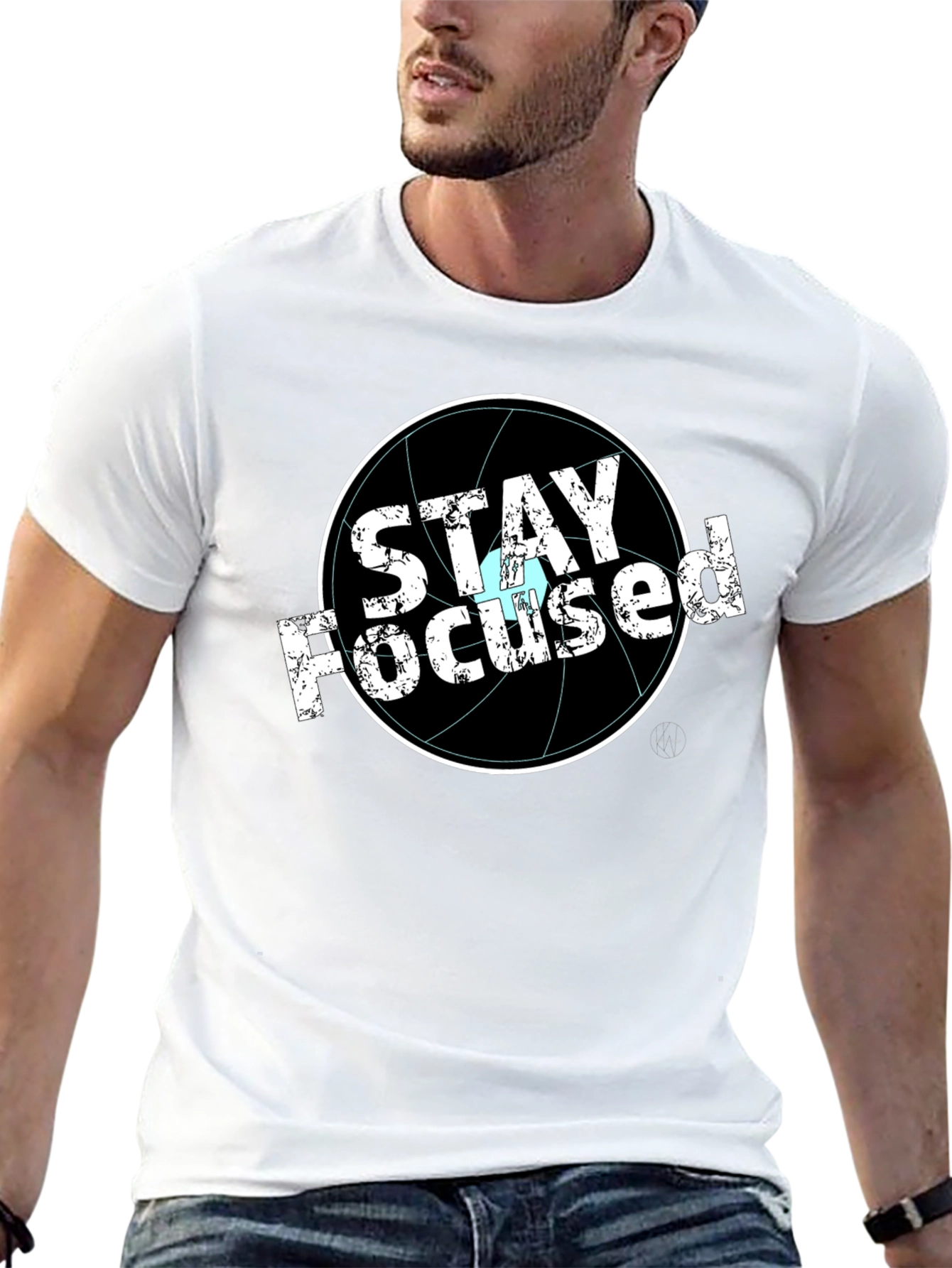 Stay Focused Graphic T-Shirt - Black