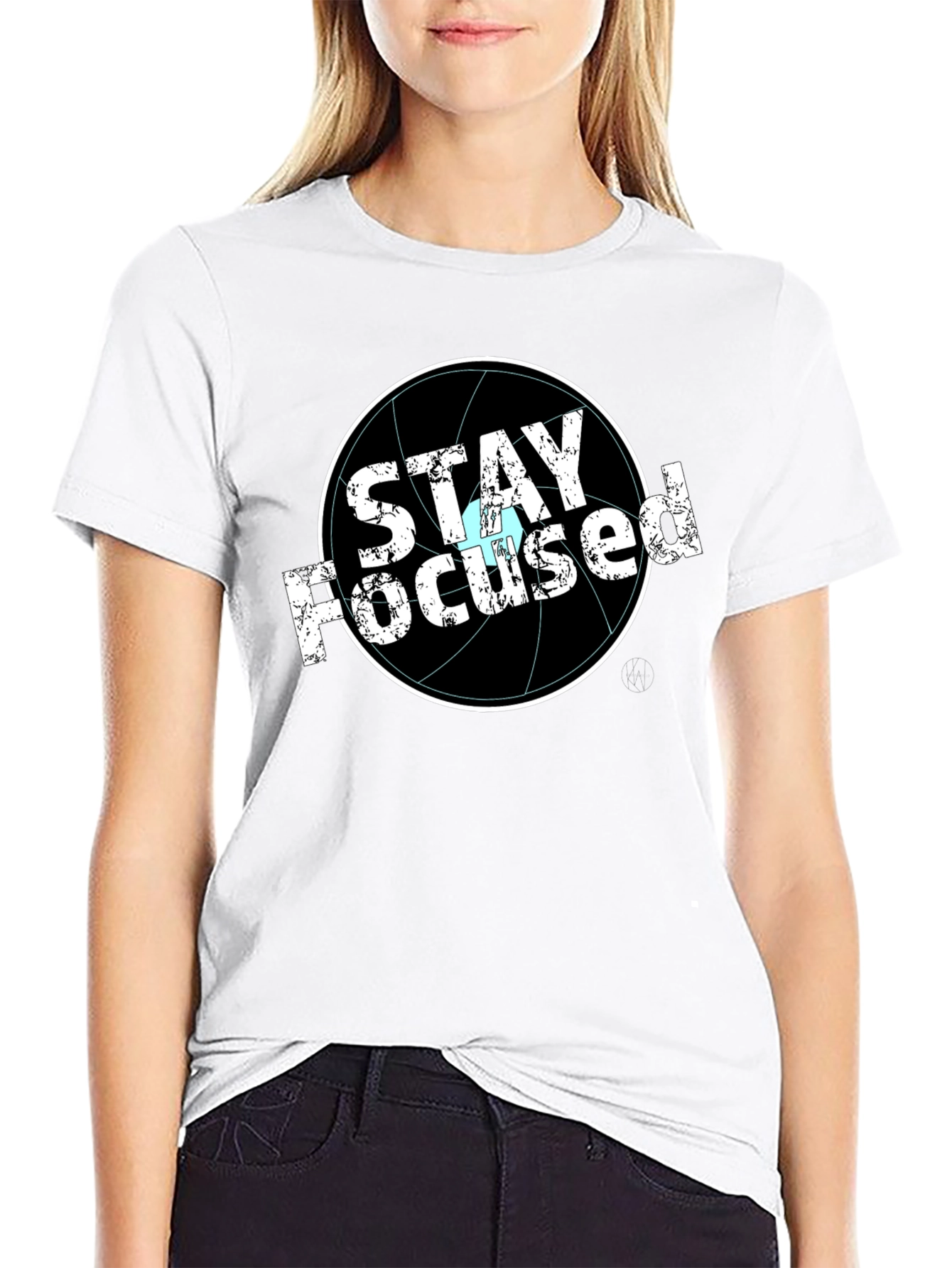 Stay Focused Graphic T-Shirt - Black