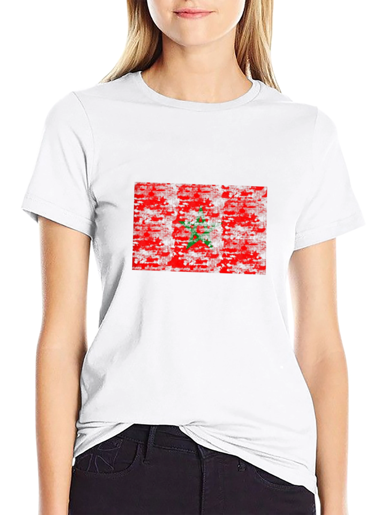 Moroccan Flag Graphic T-Shirt