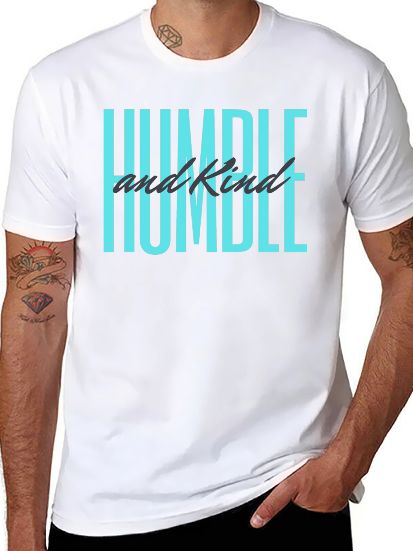 Humble & Kind Graphic Tee - Black Casual Shirt