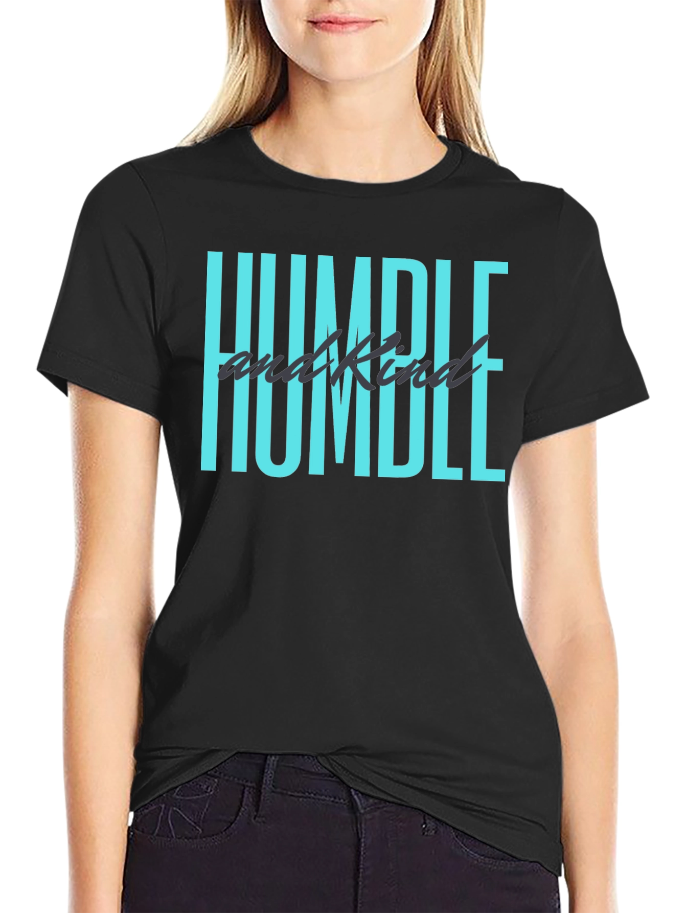 Humble & Kind Graphic Tee - Black Casual Shirt
