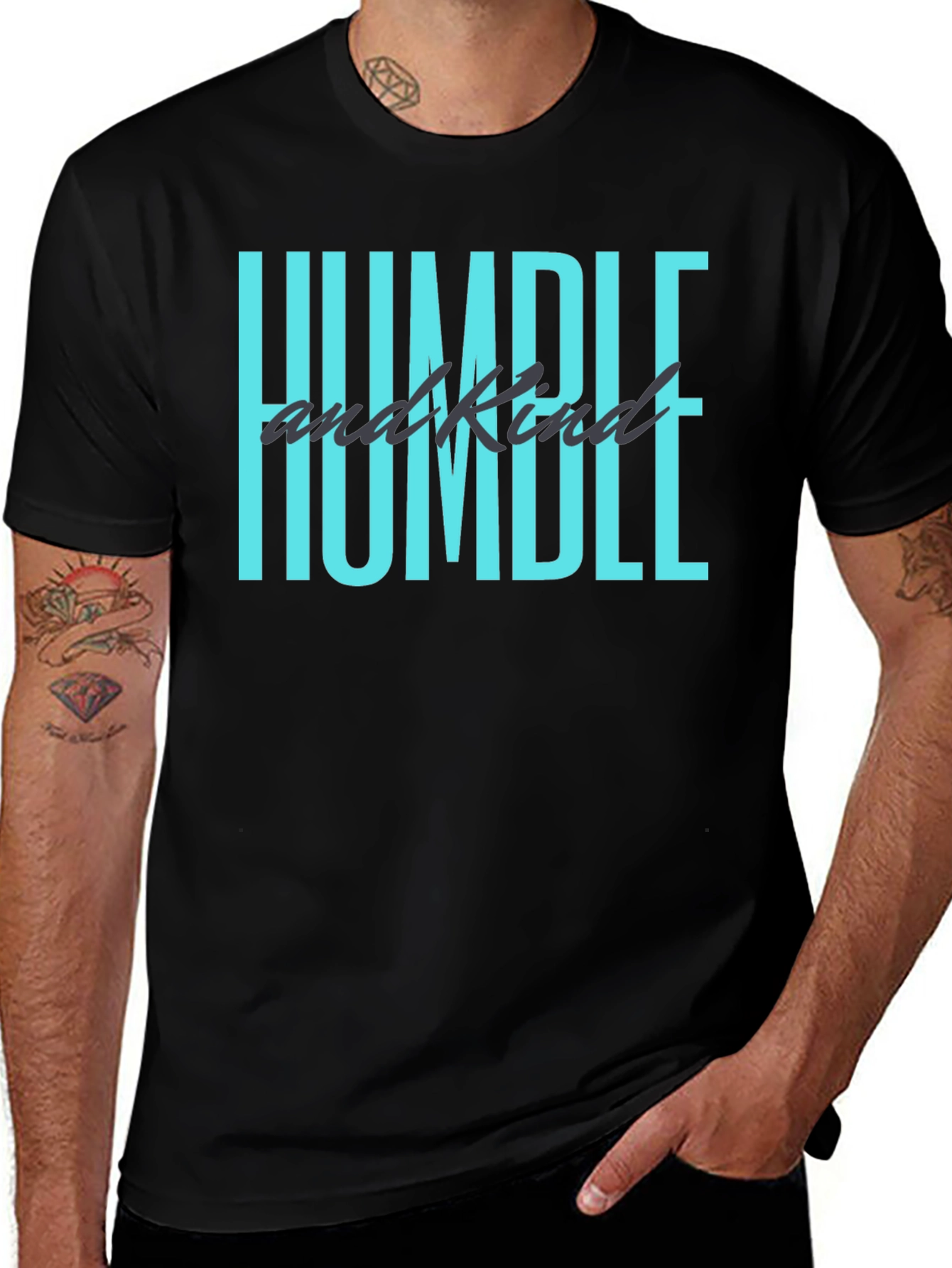 Humble & Kind Graphic Tee - Black Casual Shirt