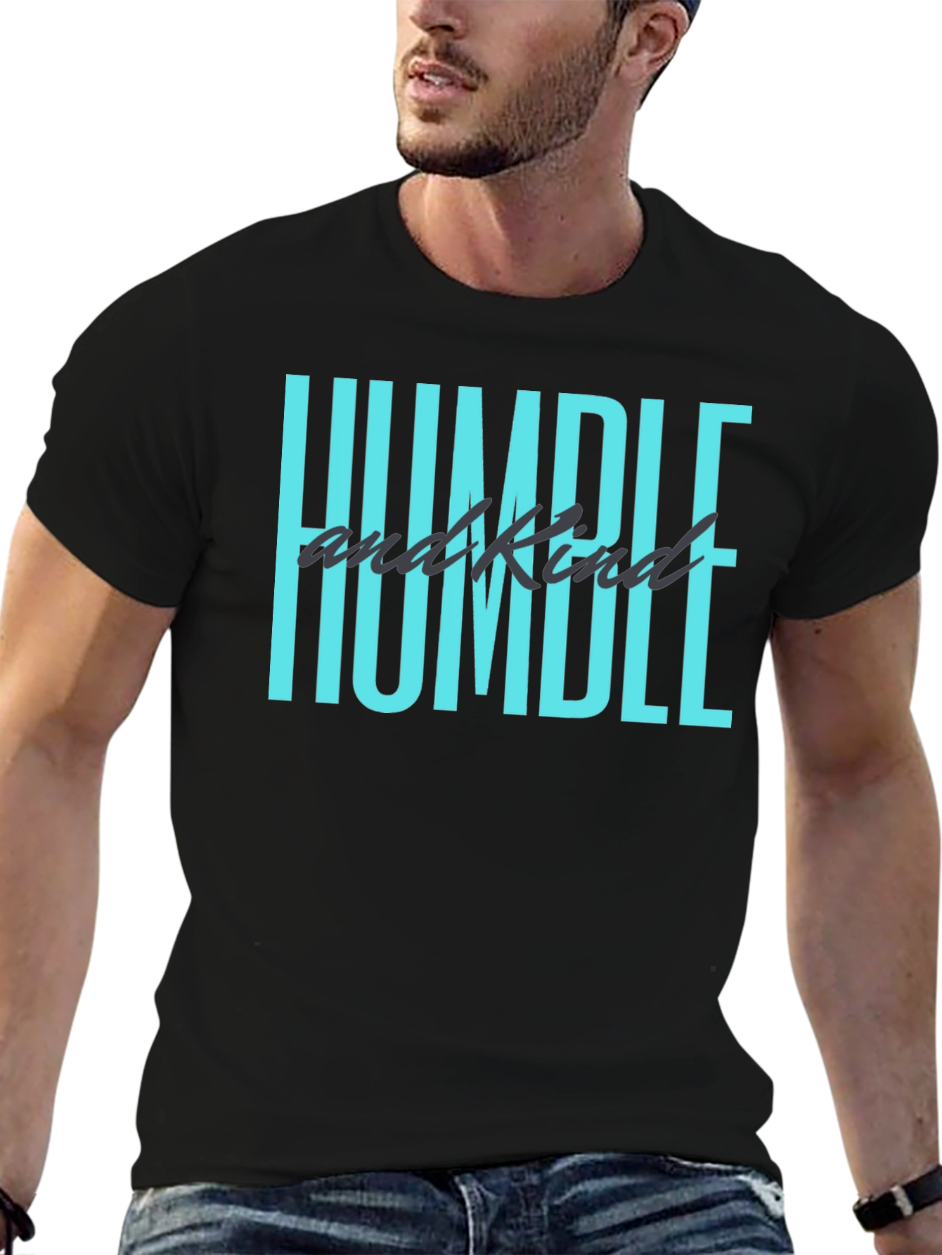 Humble & Kind Graphic Tee - Black Casual Shirt