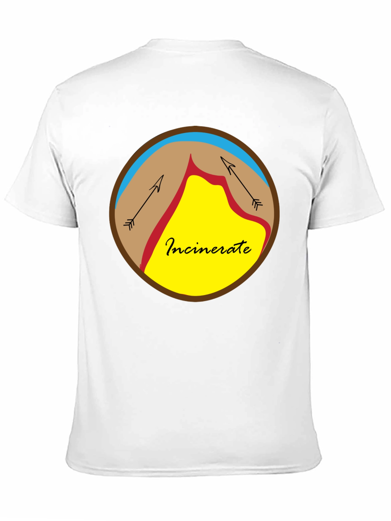 Incinerate Graphic Tee - Unique Circle Design