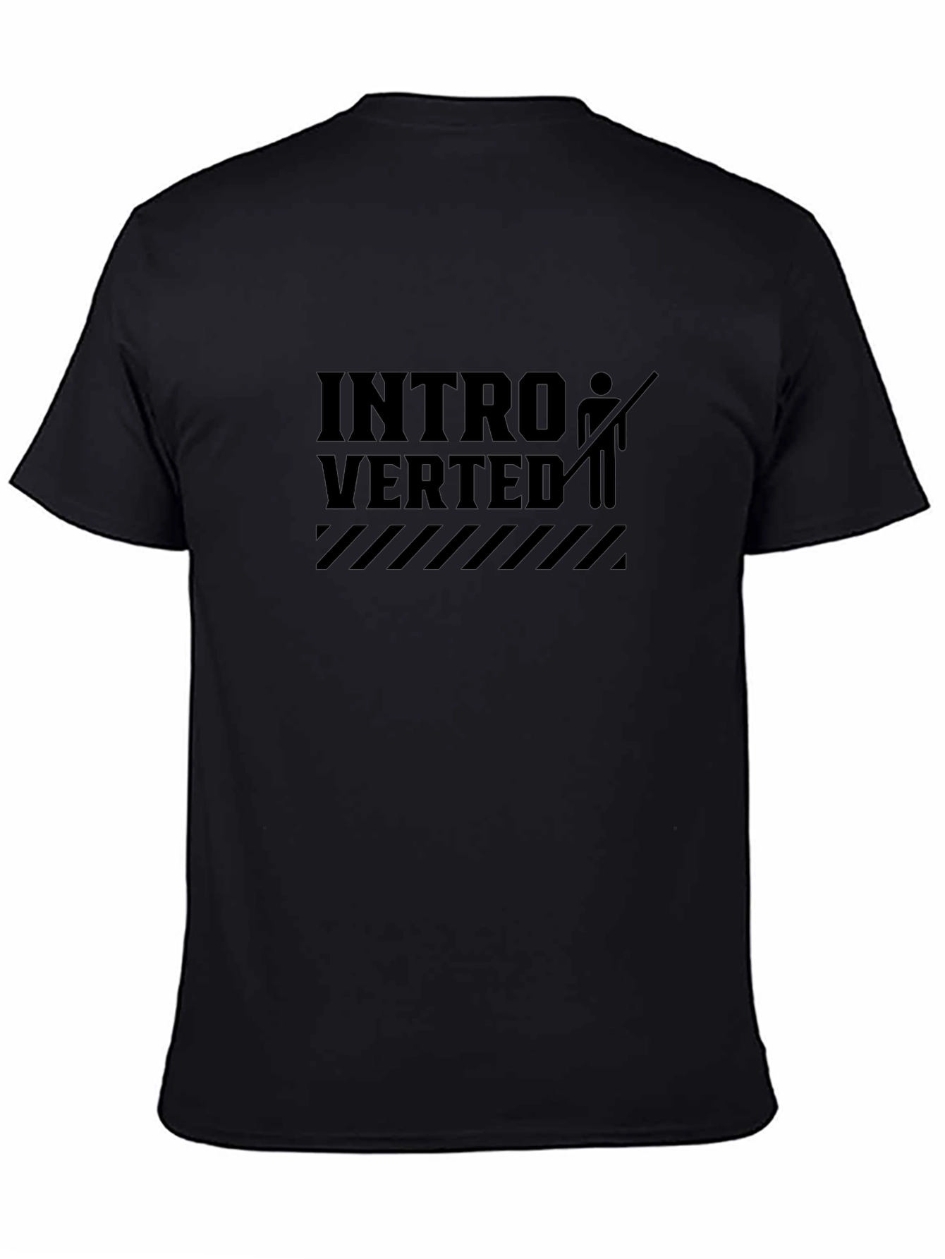 Introverted Graphic Tee - Black