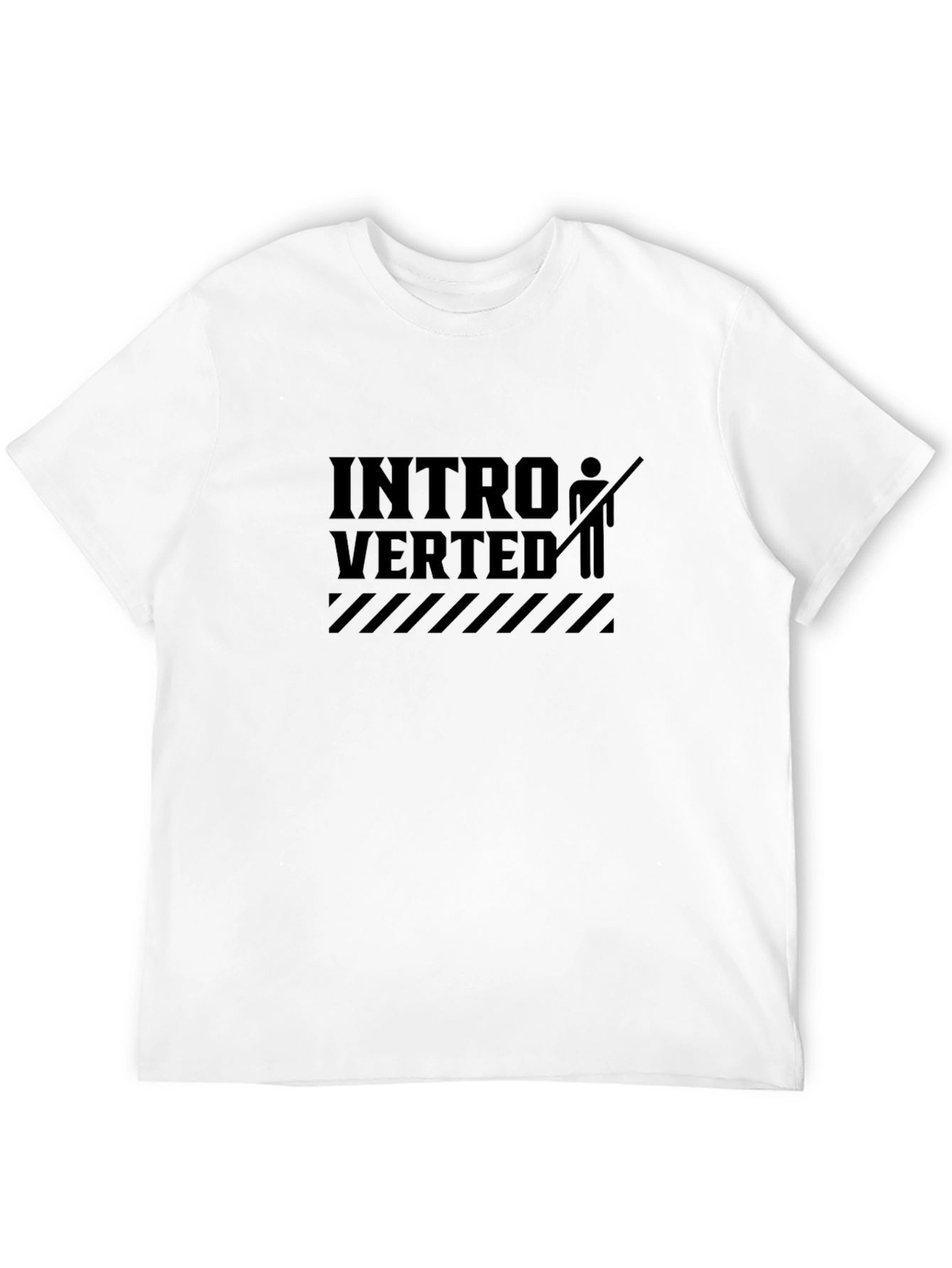 Introverted Graphic Tee - Black