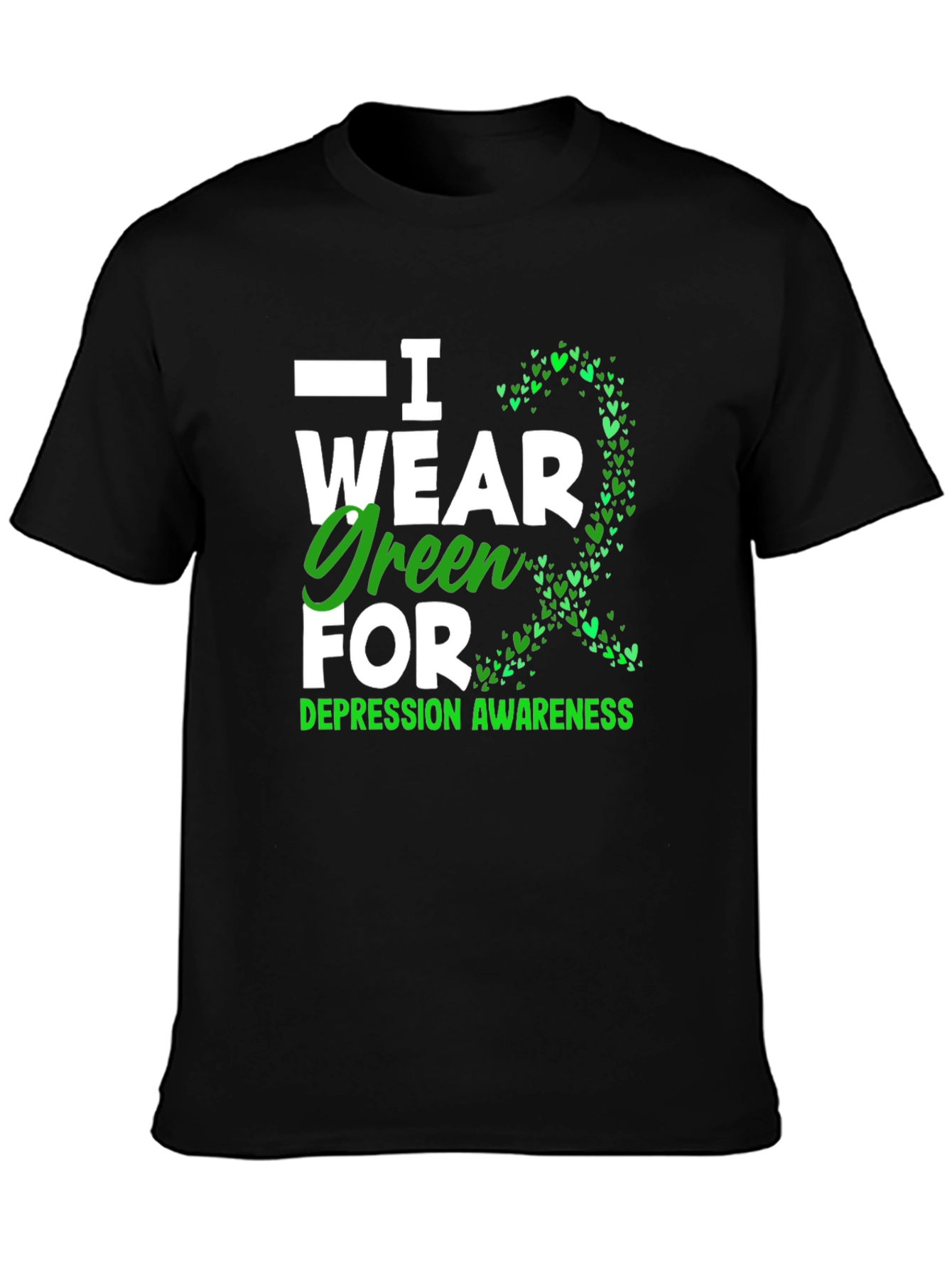 I Wear Green for Depression Awareness T-Shirt