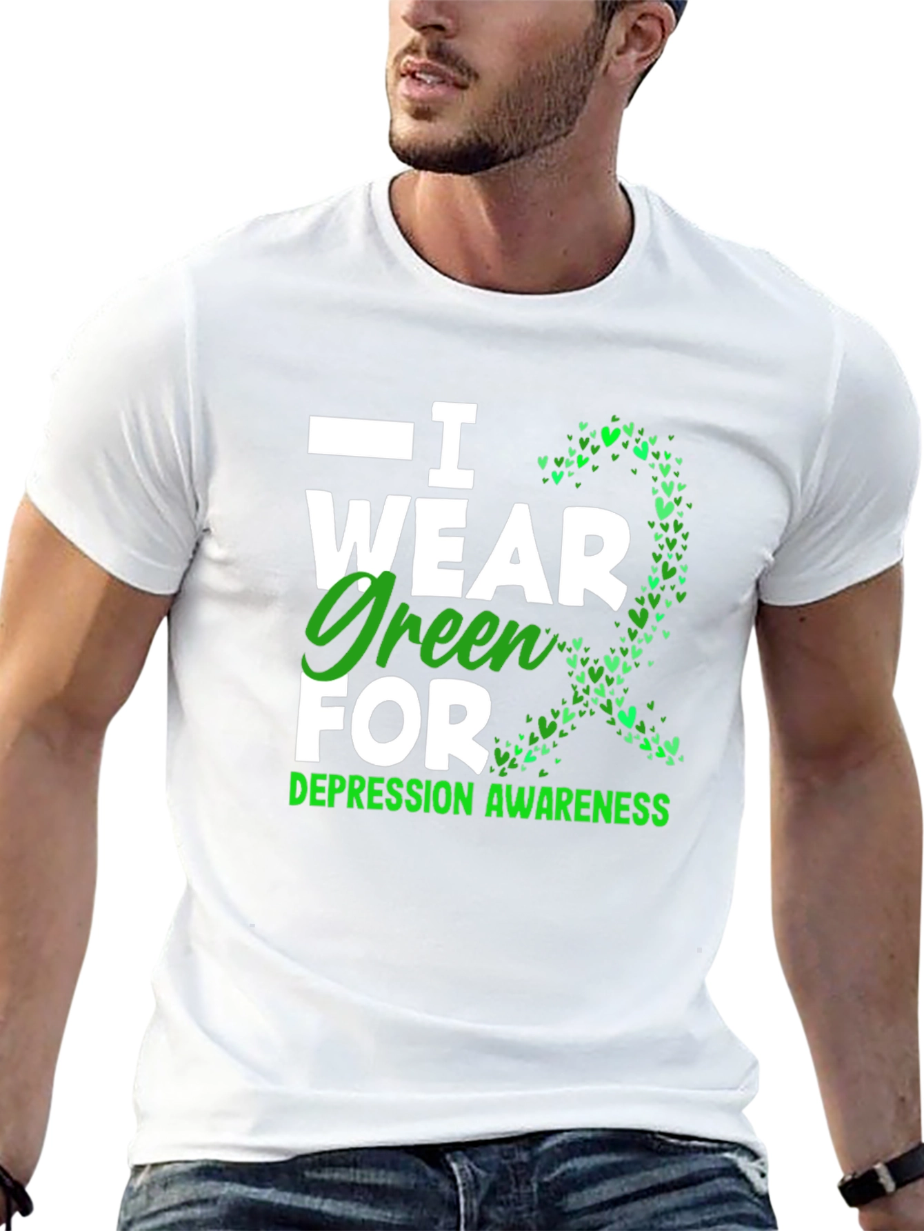 I Wear Green for Depression Awareness T-Shirt