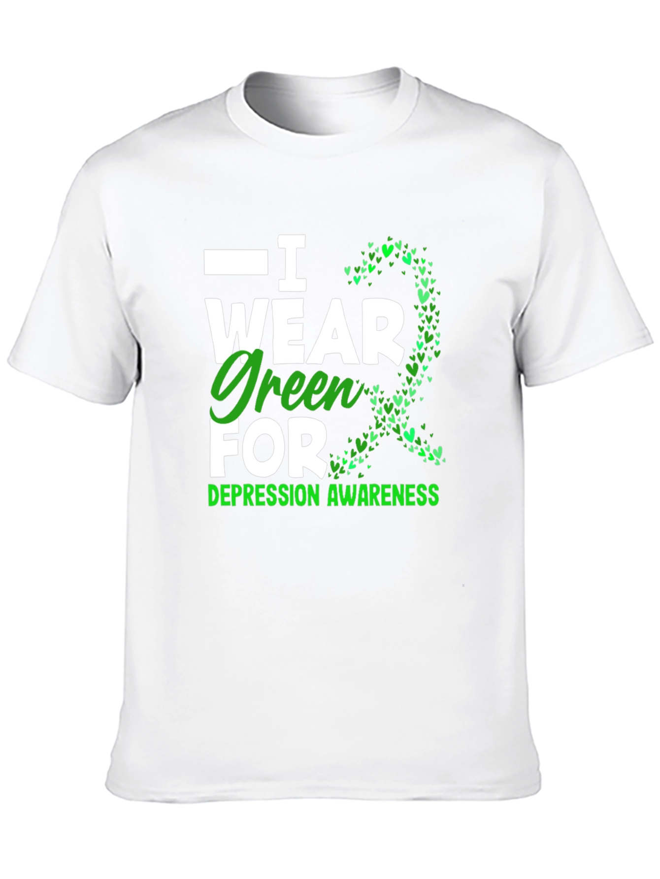 I Wear Green for Depression Awareness T-Shirt