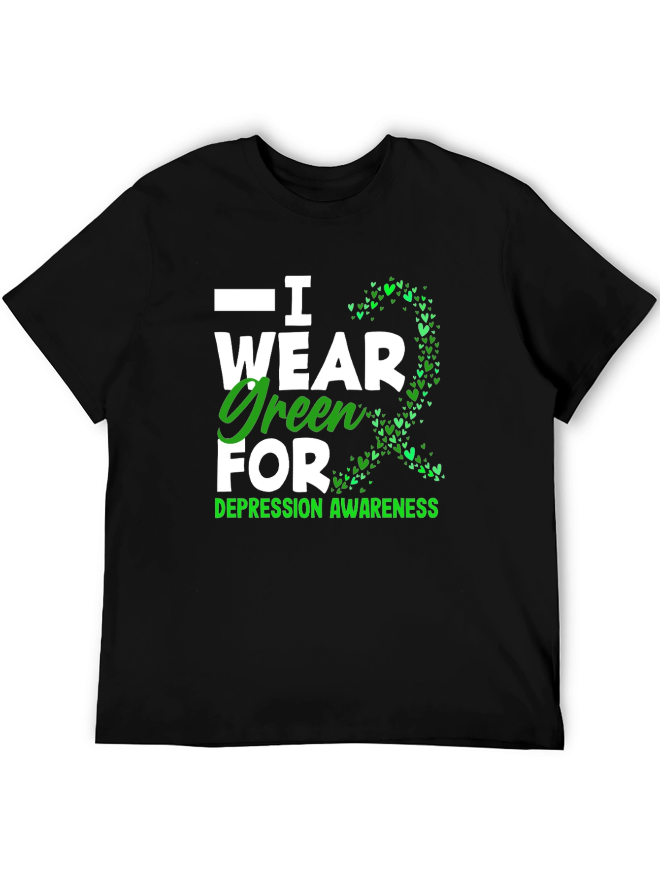 I Wear Green for Depression Awareness T-Shirt