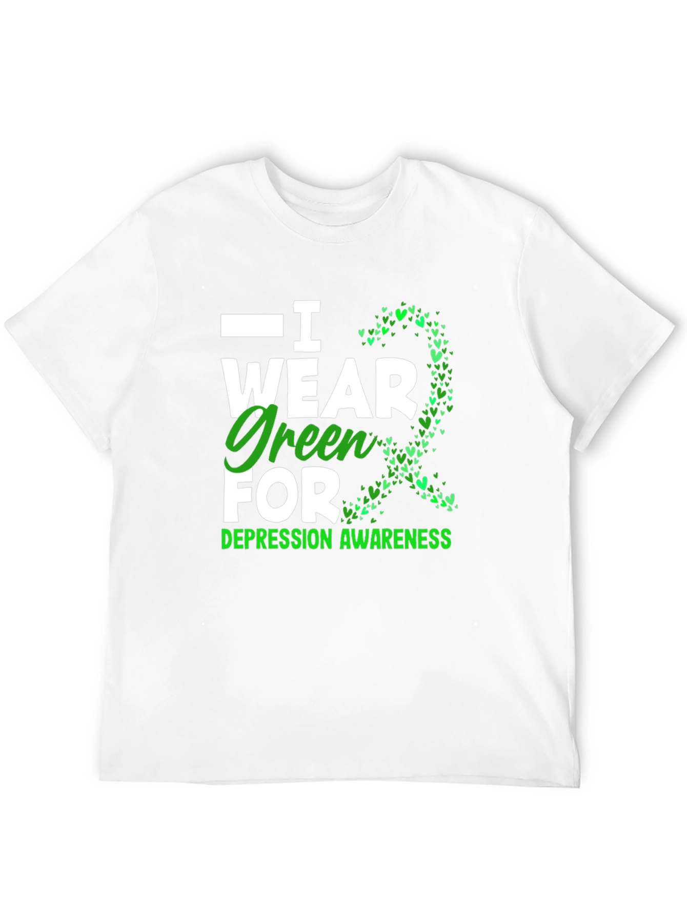 I Wear Green for Depression Awareness T-Shirt