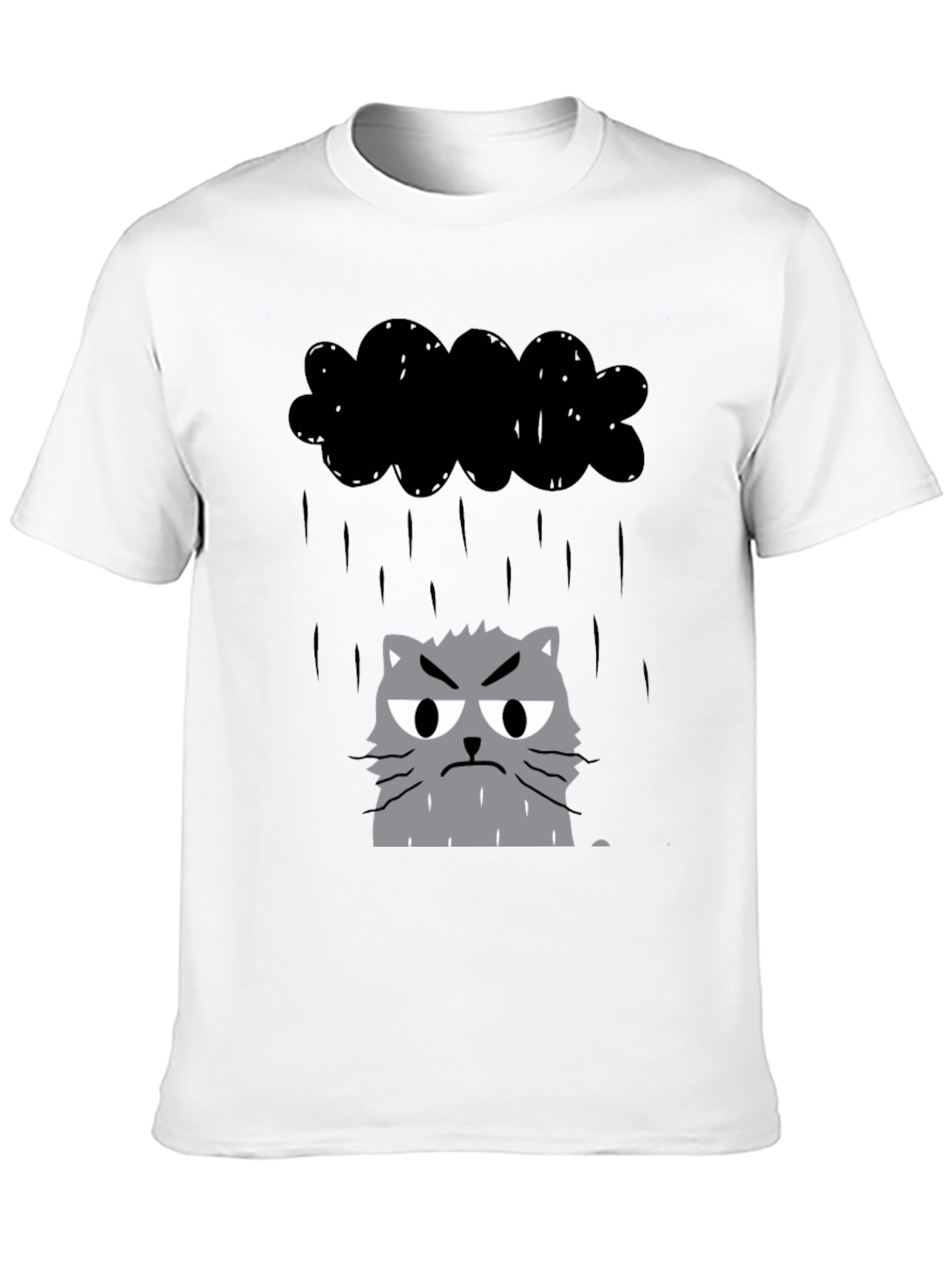 Grumpy Cat in Raincloud Graphic Tee