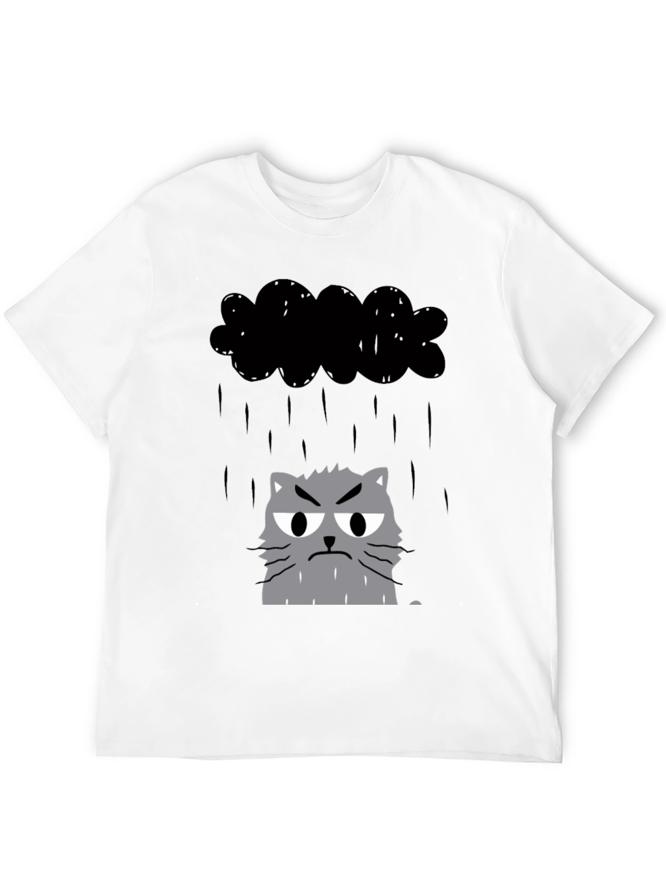 Grumpy Cat in Raincloud Graphic Tee