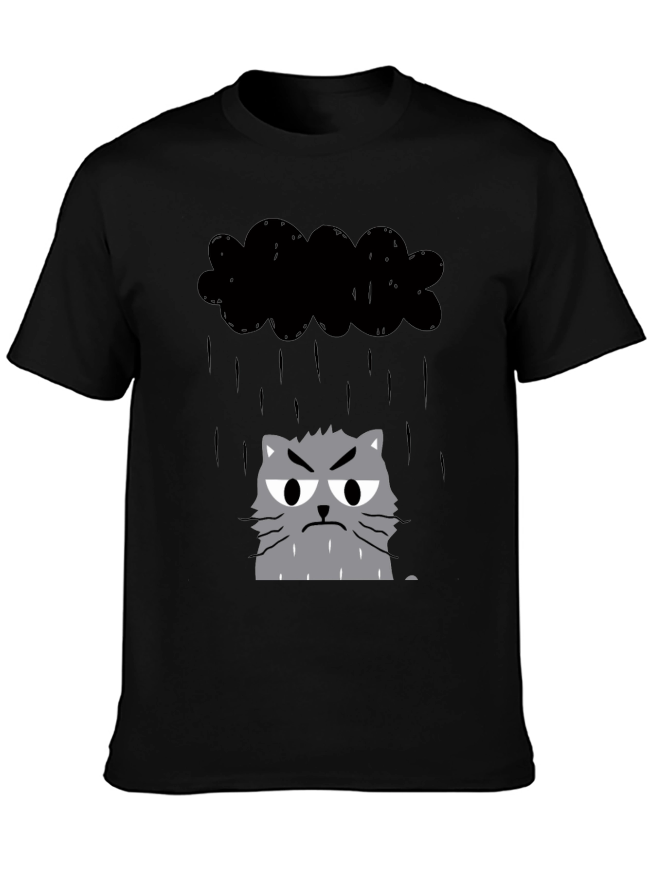 Grumpy Cat in Raincloud Graphic Tee